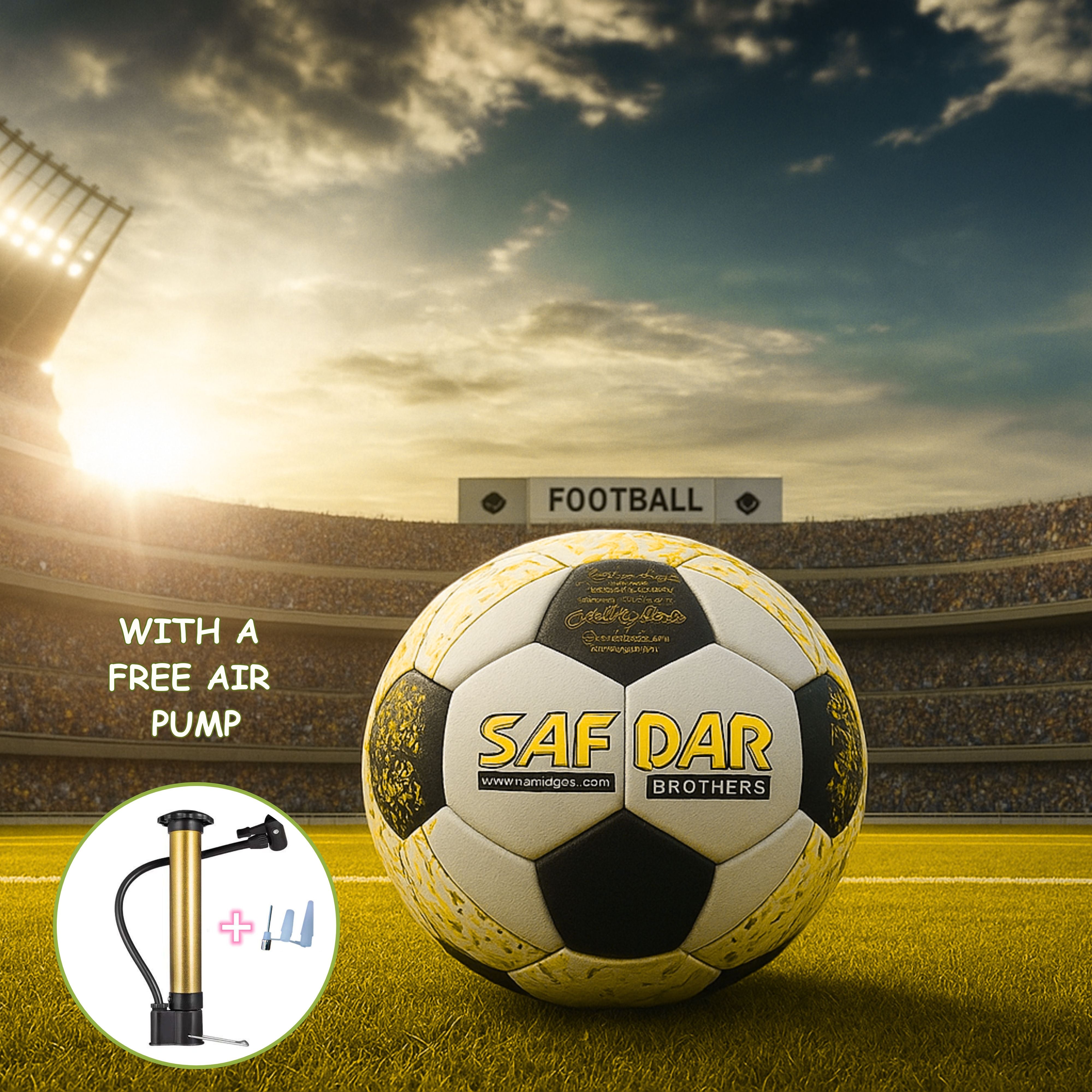 MEHTAB Football Gold Safdar with free Air Pump