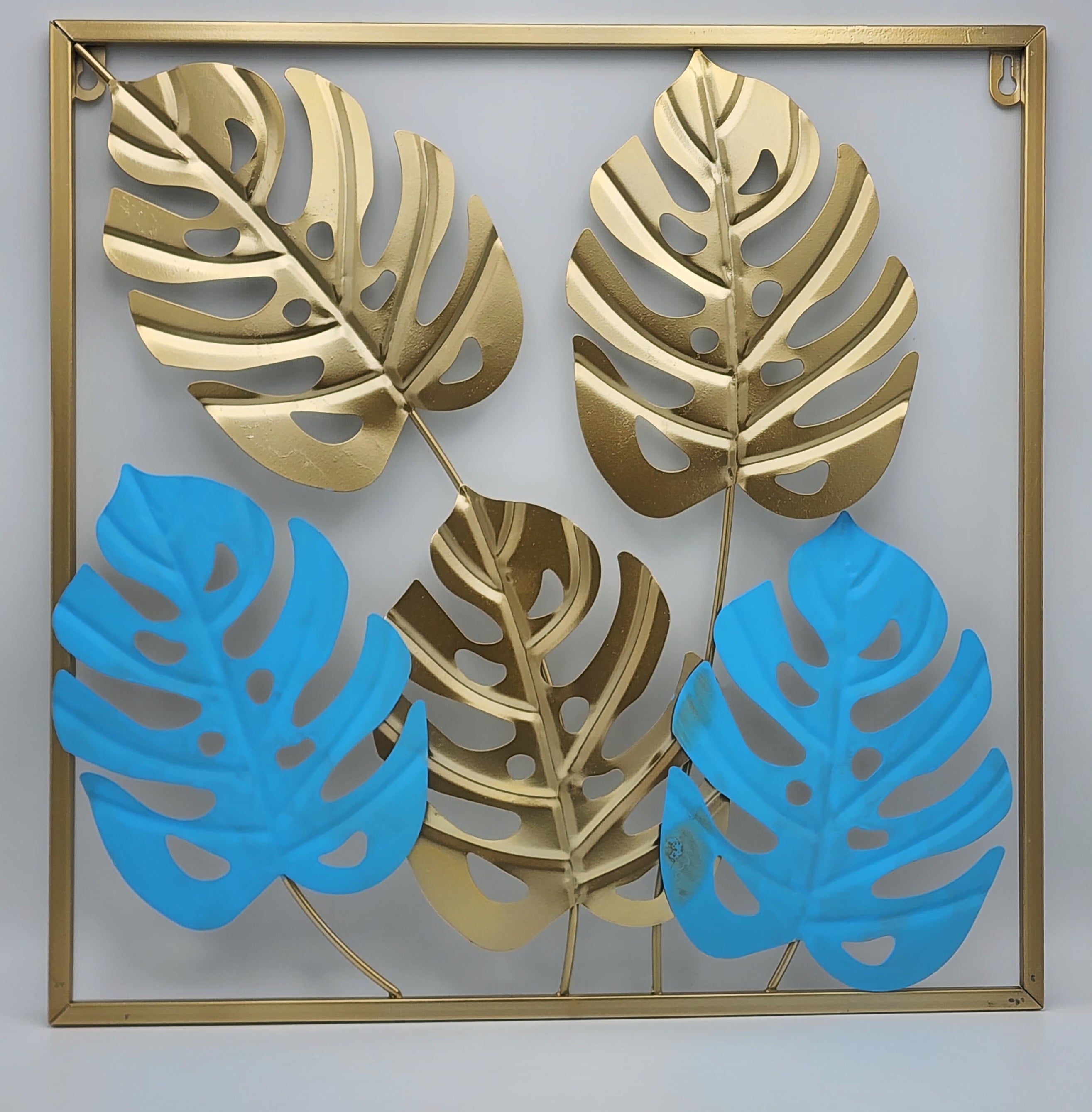 Metallic Wall Art Leaf Design GT-4