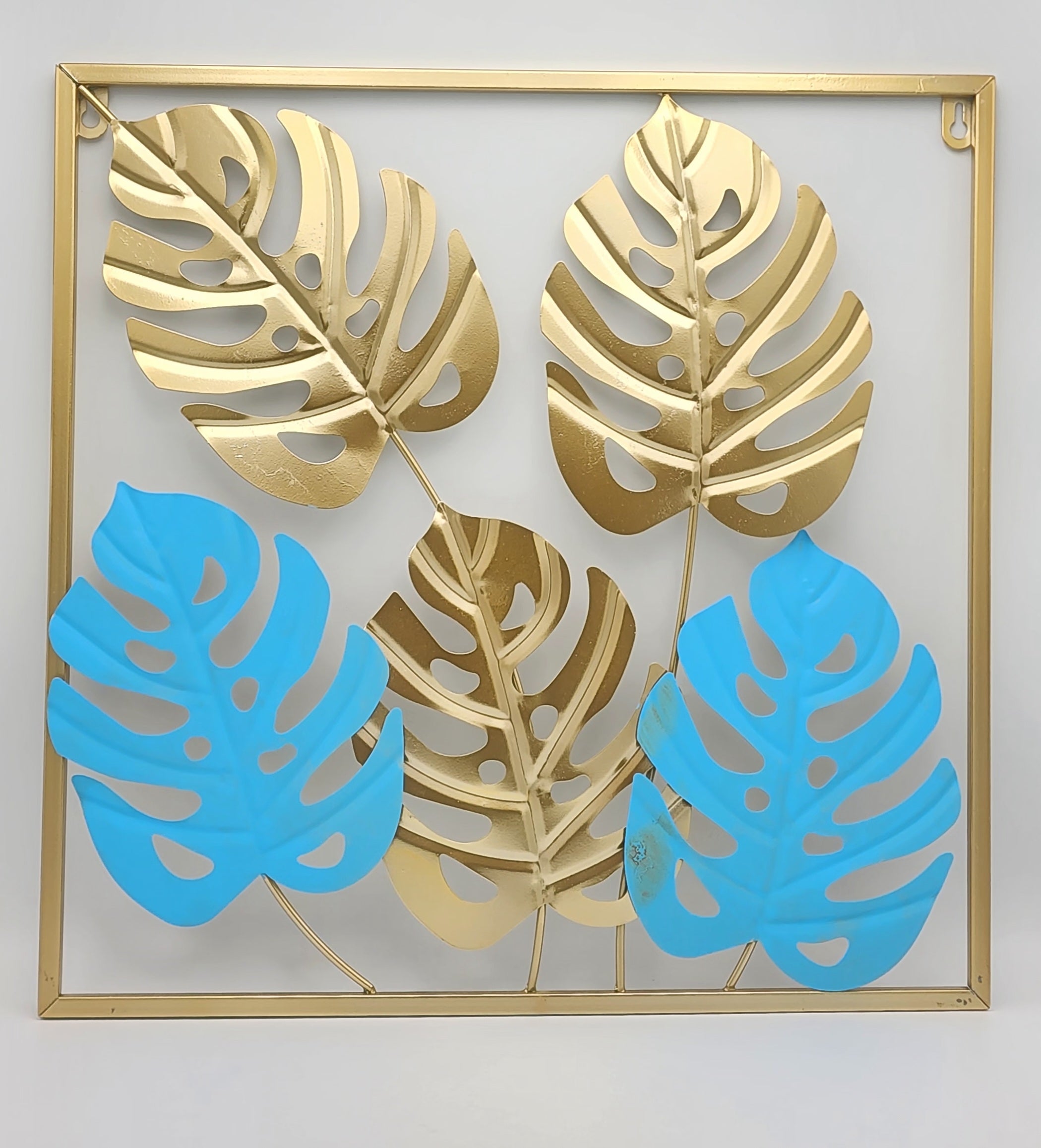 Metallic Wall Art Leaf Design GT-4