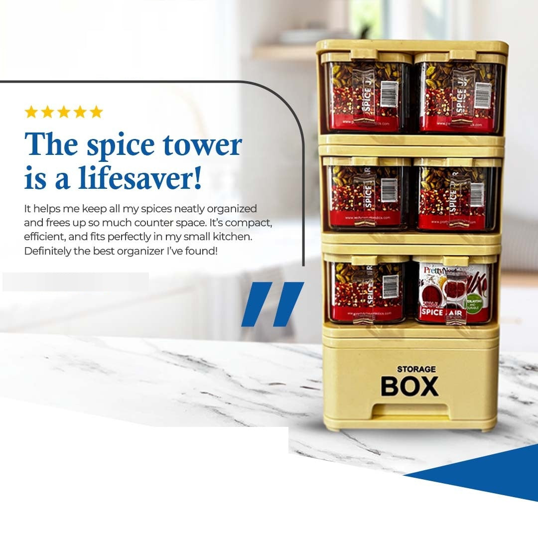 Spice Tower Storage Box 6 IN 1
