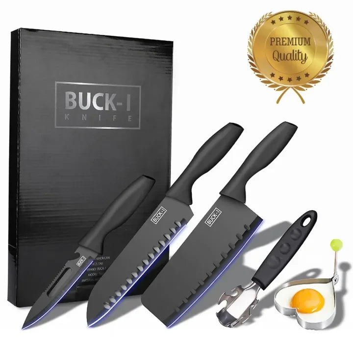 Buck-1 Knife Set 5 Pcs Stainless Steel KS-1