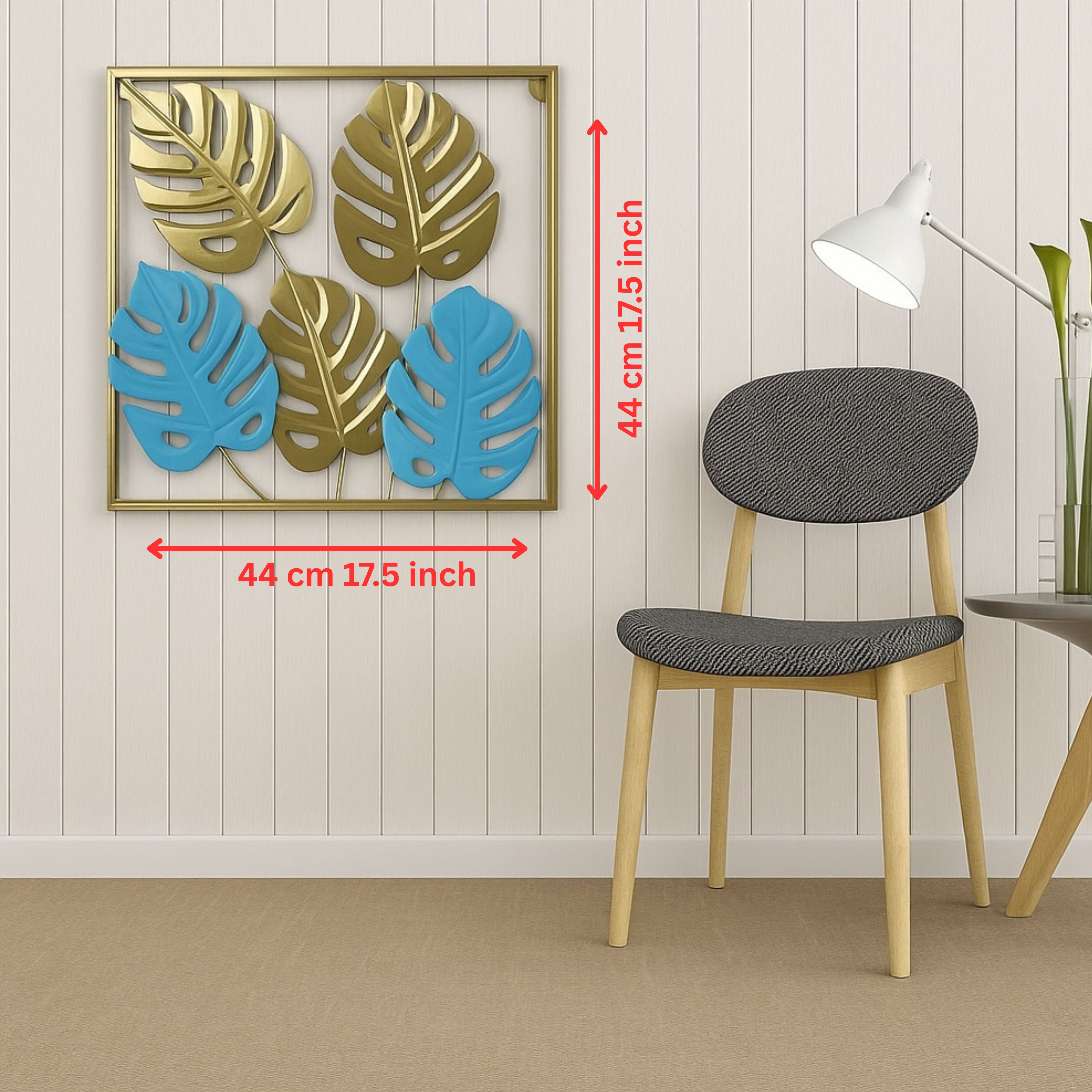 Metallic Wall Art Leaf Design GT-4