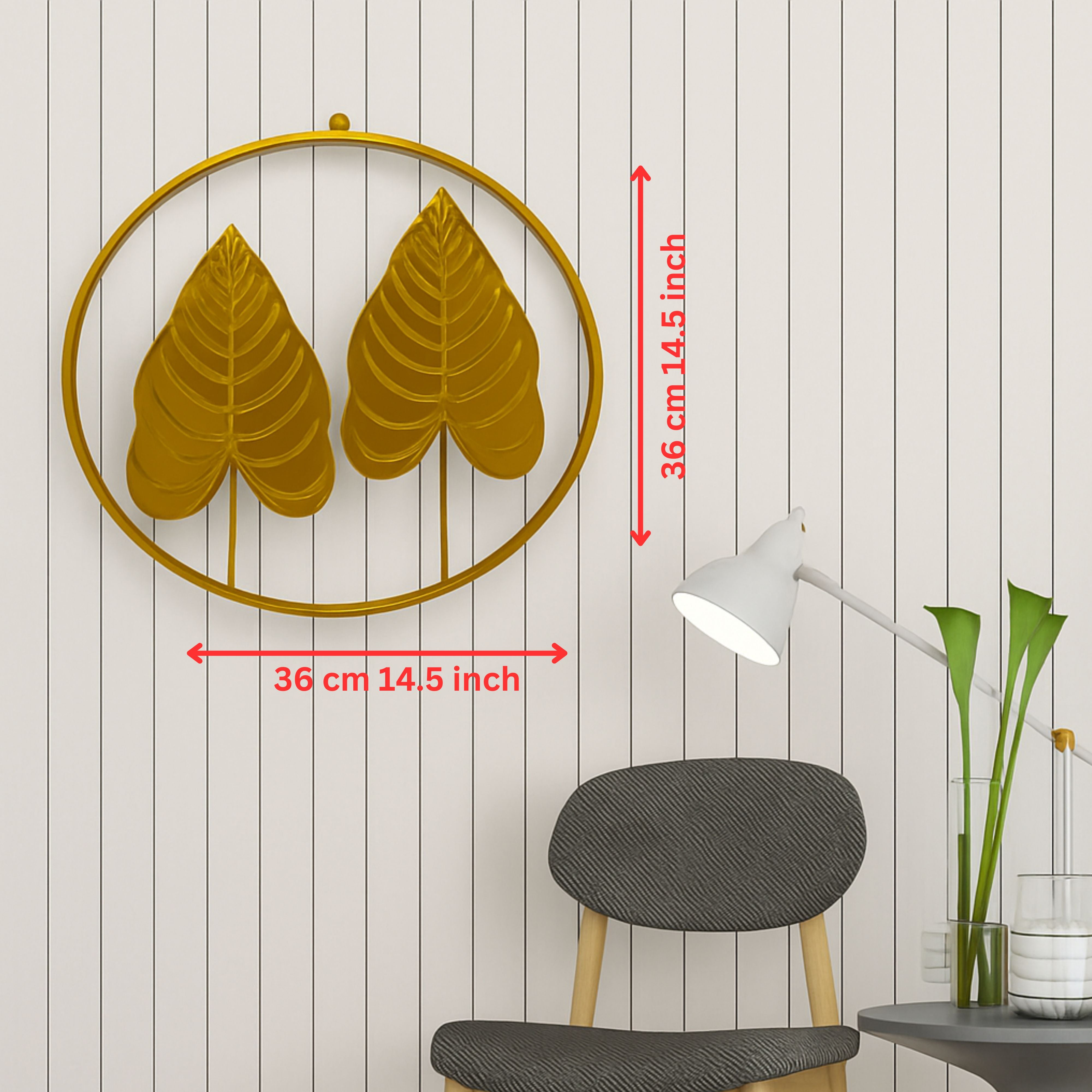 Golden Metalic Wall Art D-2