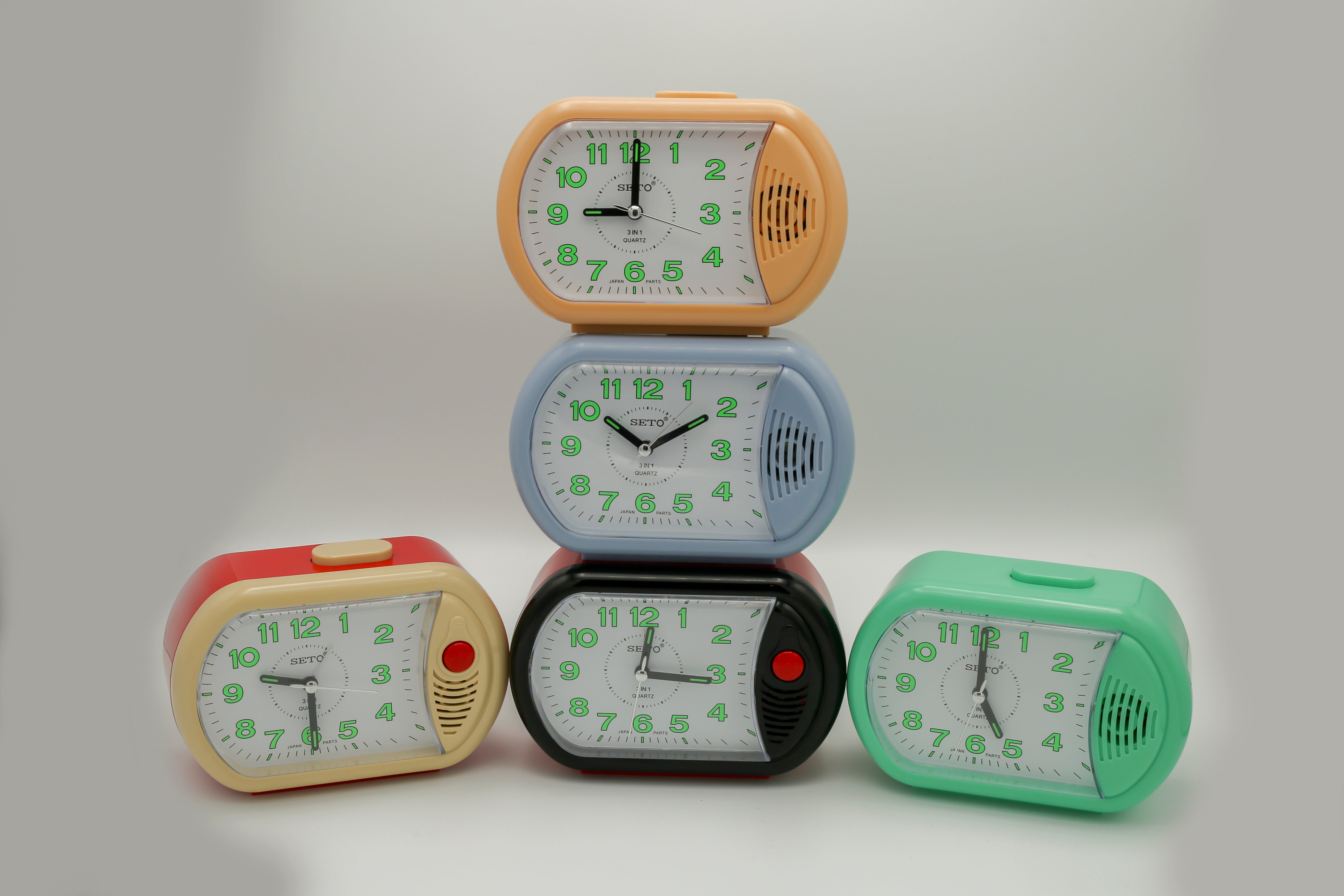 Seto Alarm Clock 3 in 1 Bell Light Double Alarm FS-C