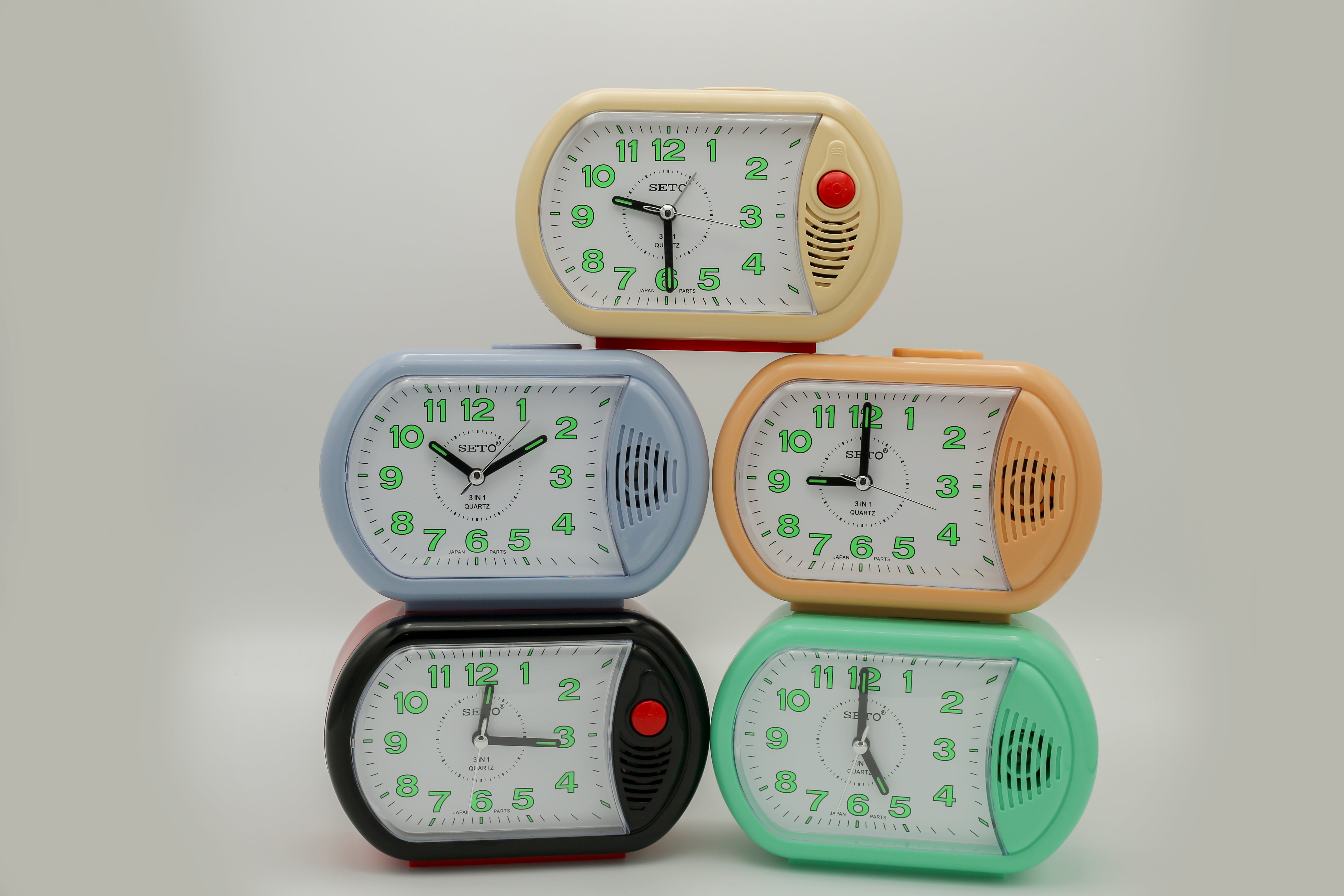 Seto Alarm Clock 3 in 1 Bell Light Double Alarm FS-C
