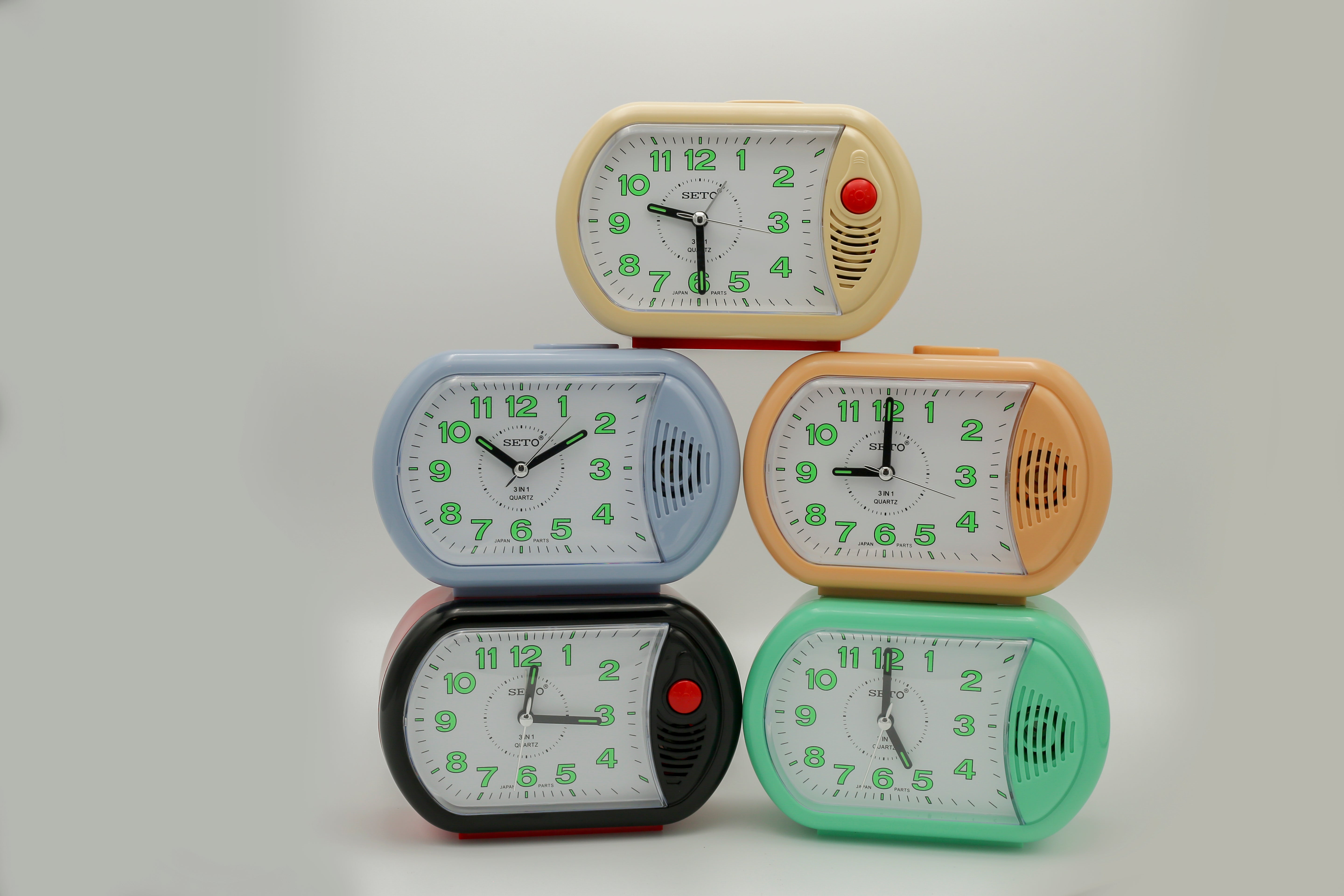Seto Alarm Clock 3 in 1 Bell Light Double Alarm FS-C