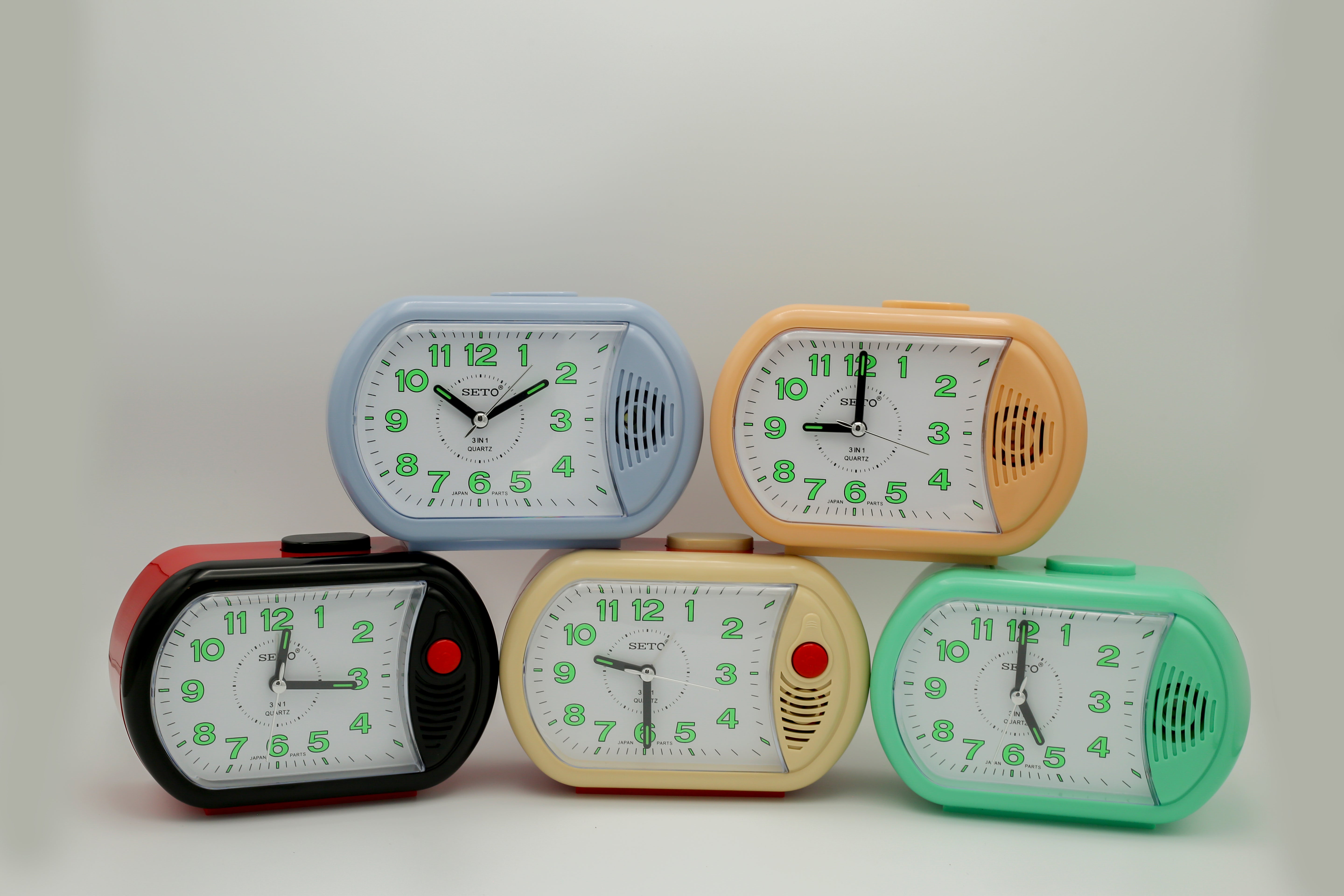 Seto Alarm Clock 3 in 1 Bell Light Double Alarm FS-C