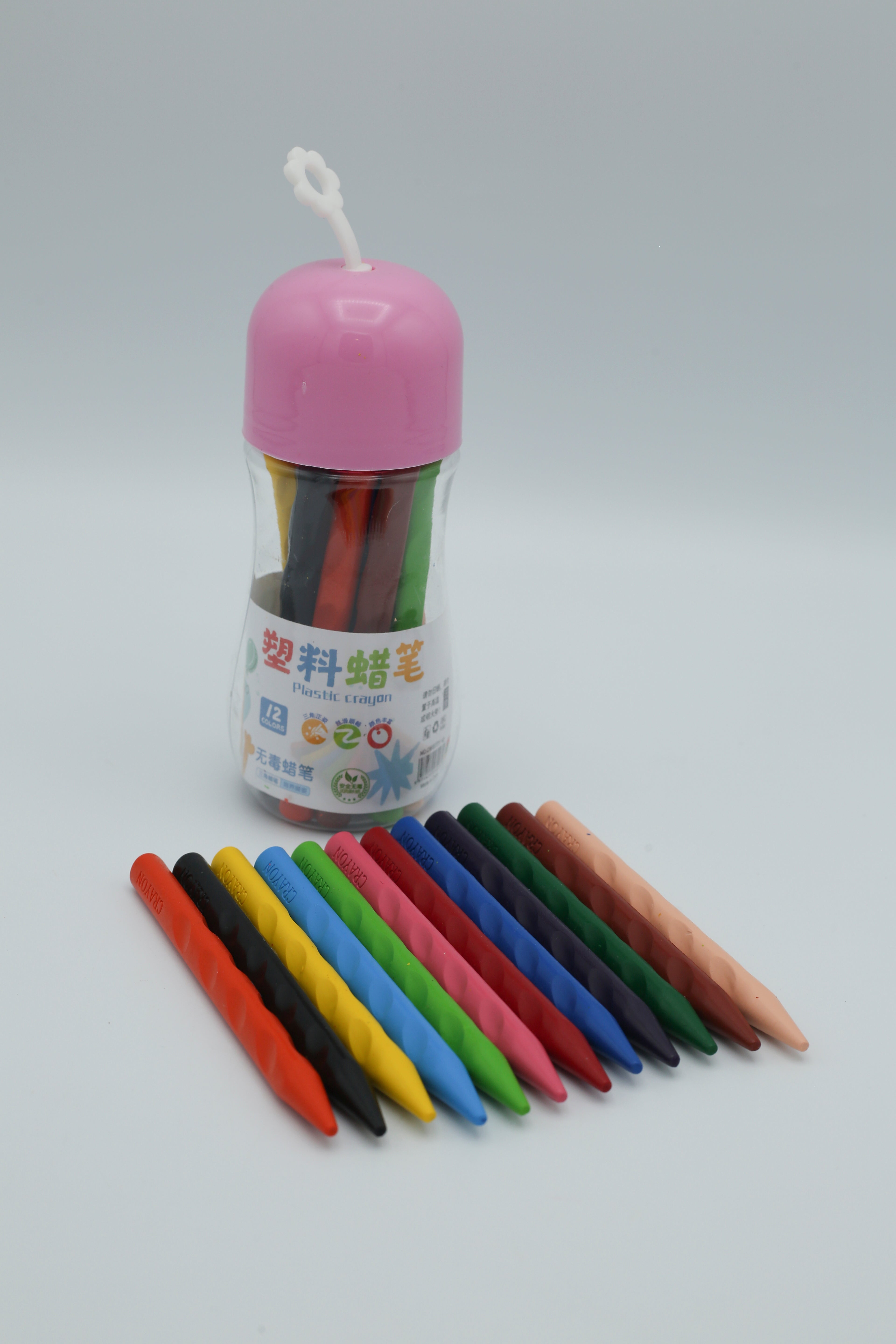 Sk Plastic Crayons (12 Color) 12-C-F