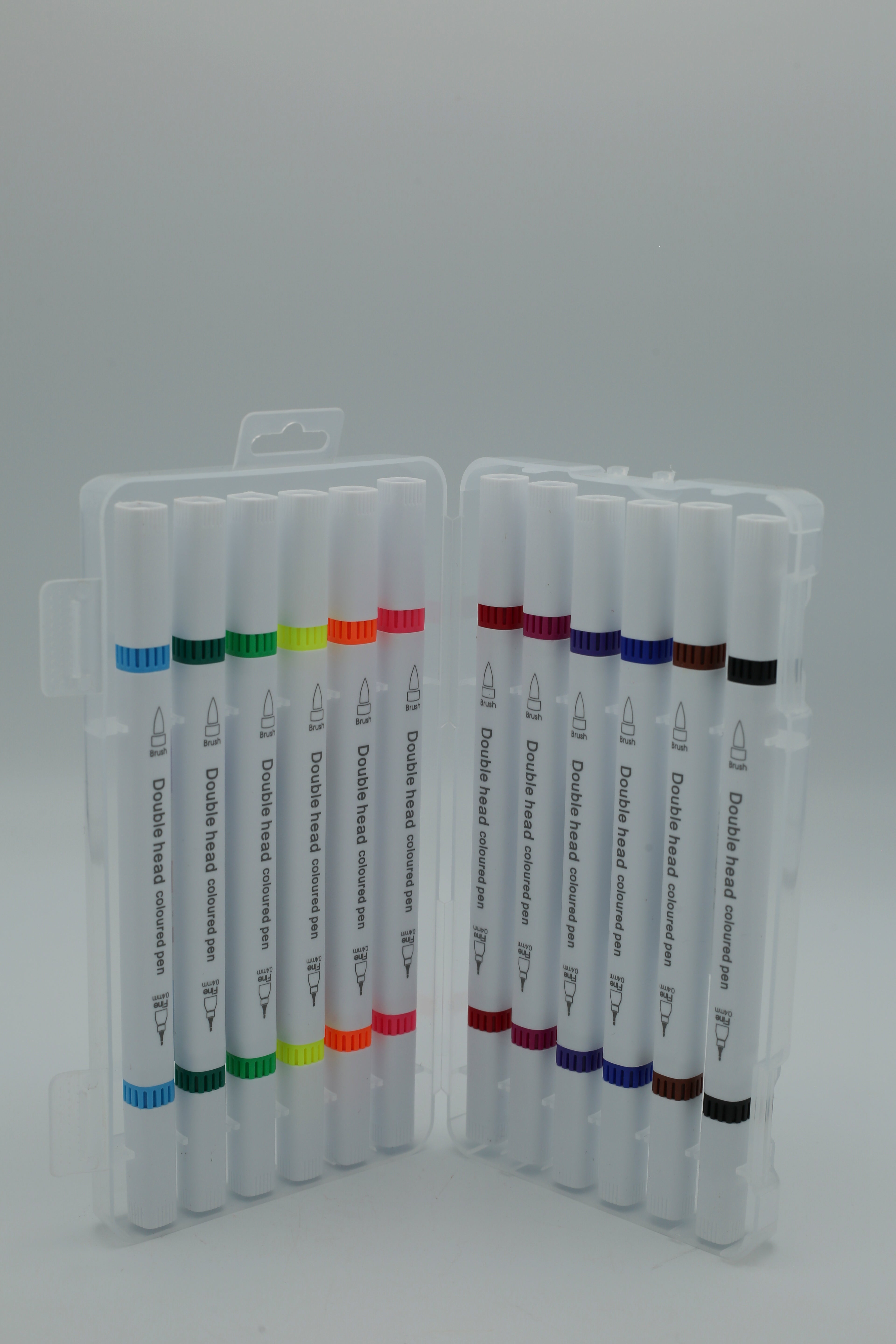 Double Head Colored Pen (12 colors) JR-208