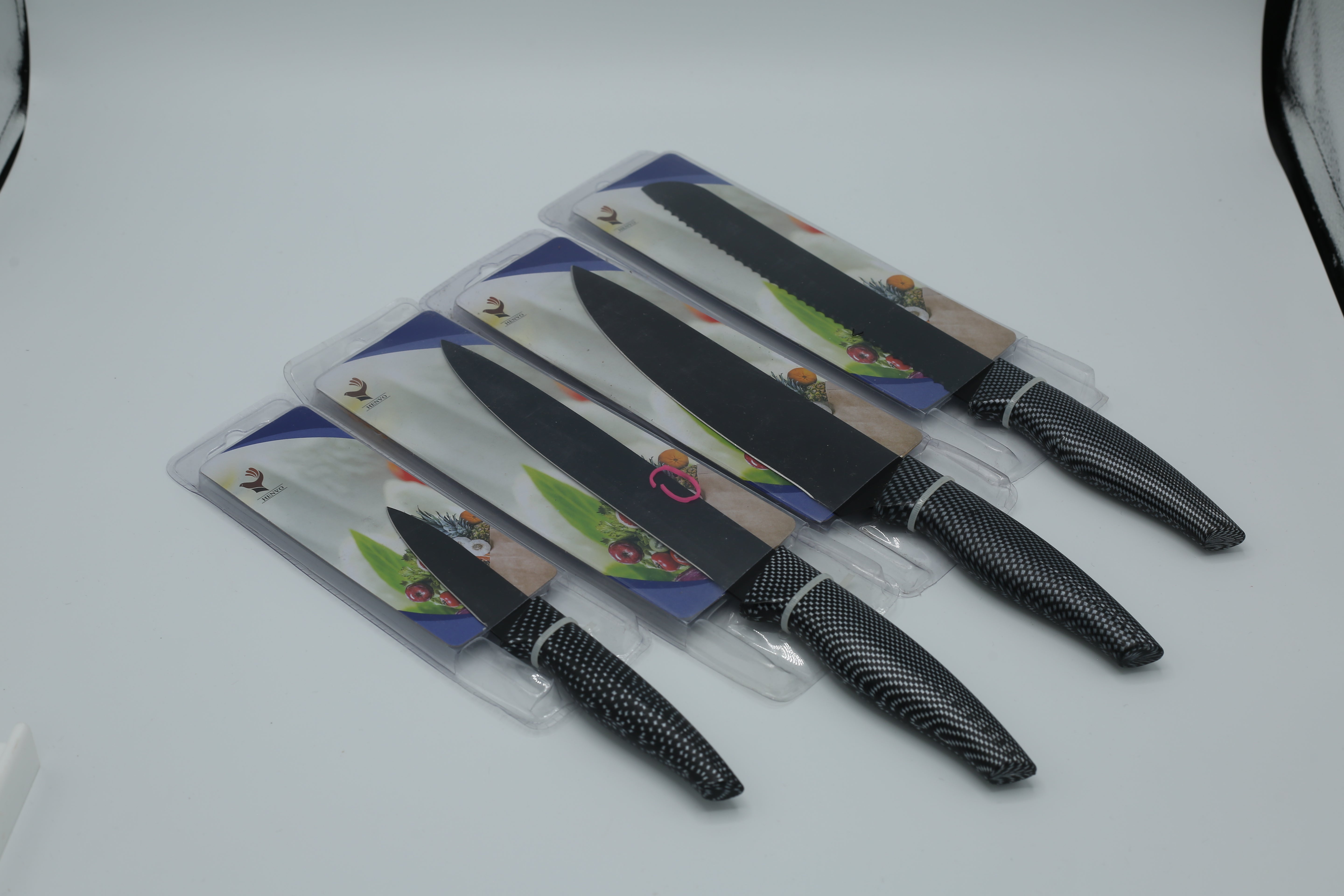 Non Stick Coating Chef's Knife Set 4 Pcs Stainless Steel KS-13