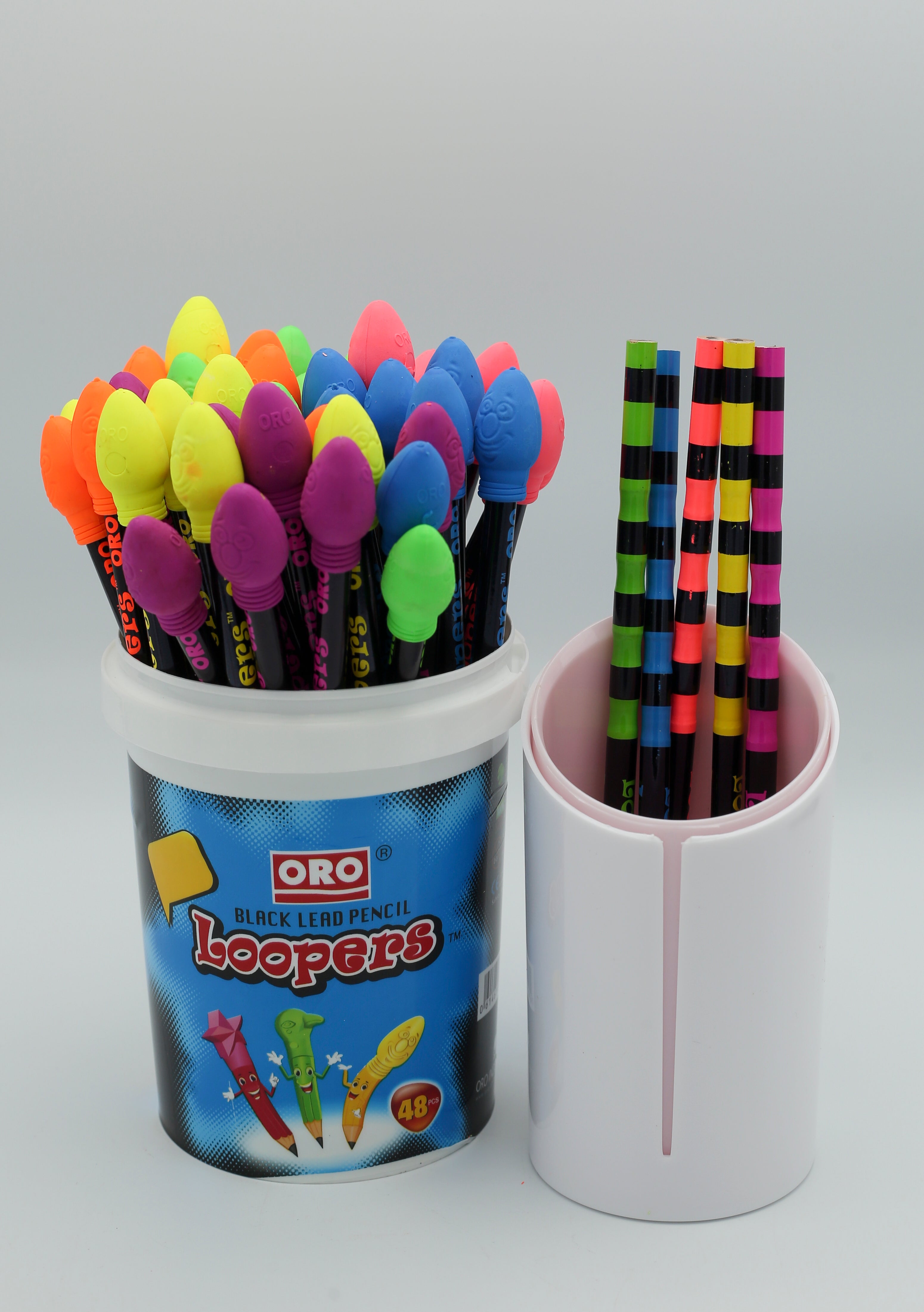 ORO Loopers Bulb Pencil Jar 24pc ORO-901JS