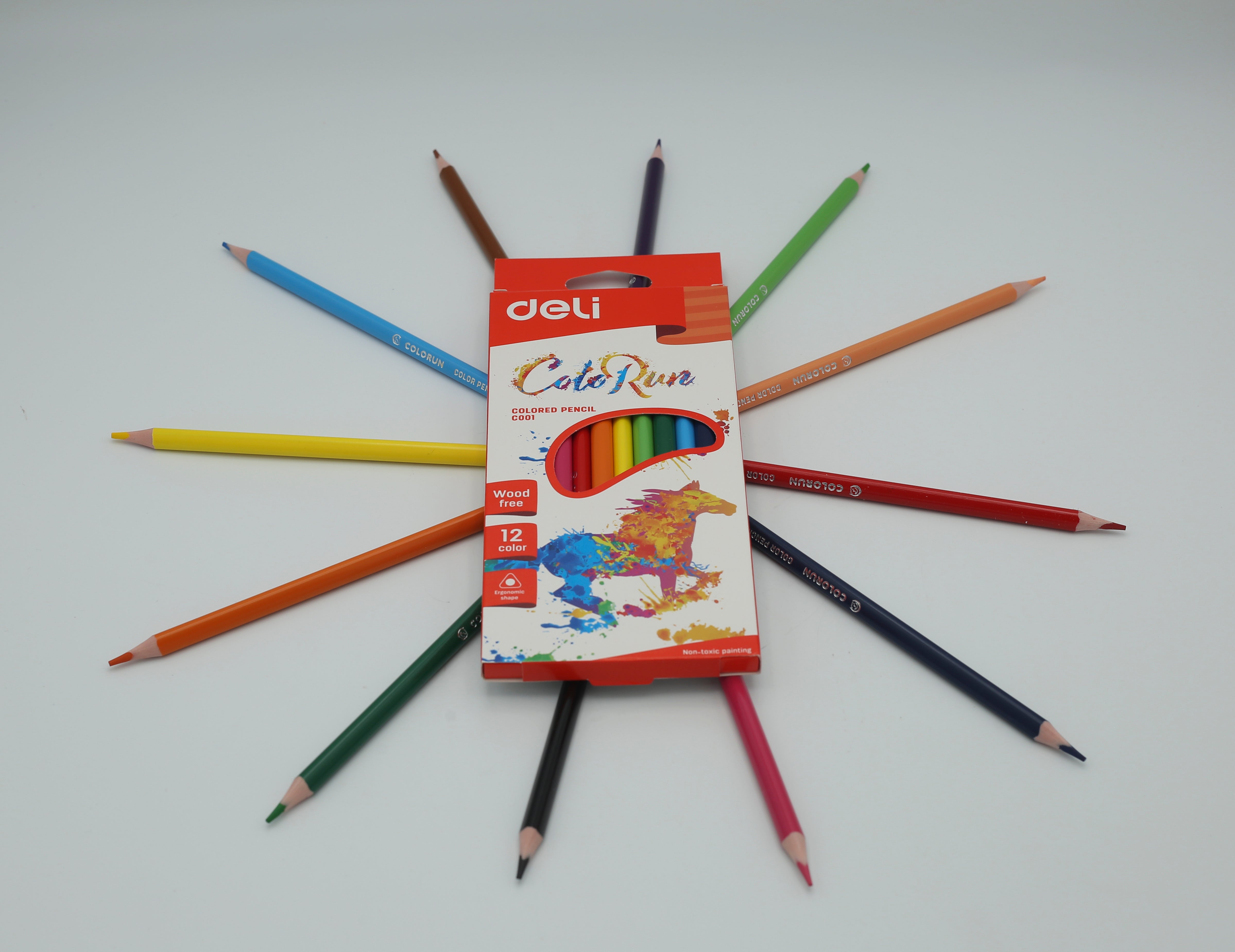 Deli Colour Pencil 12 Colour Full
