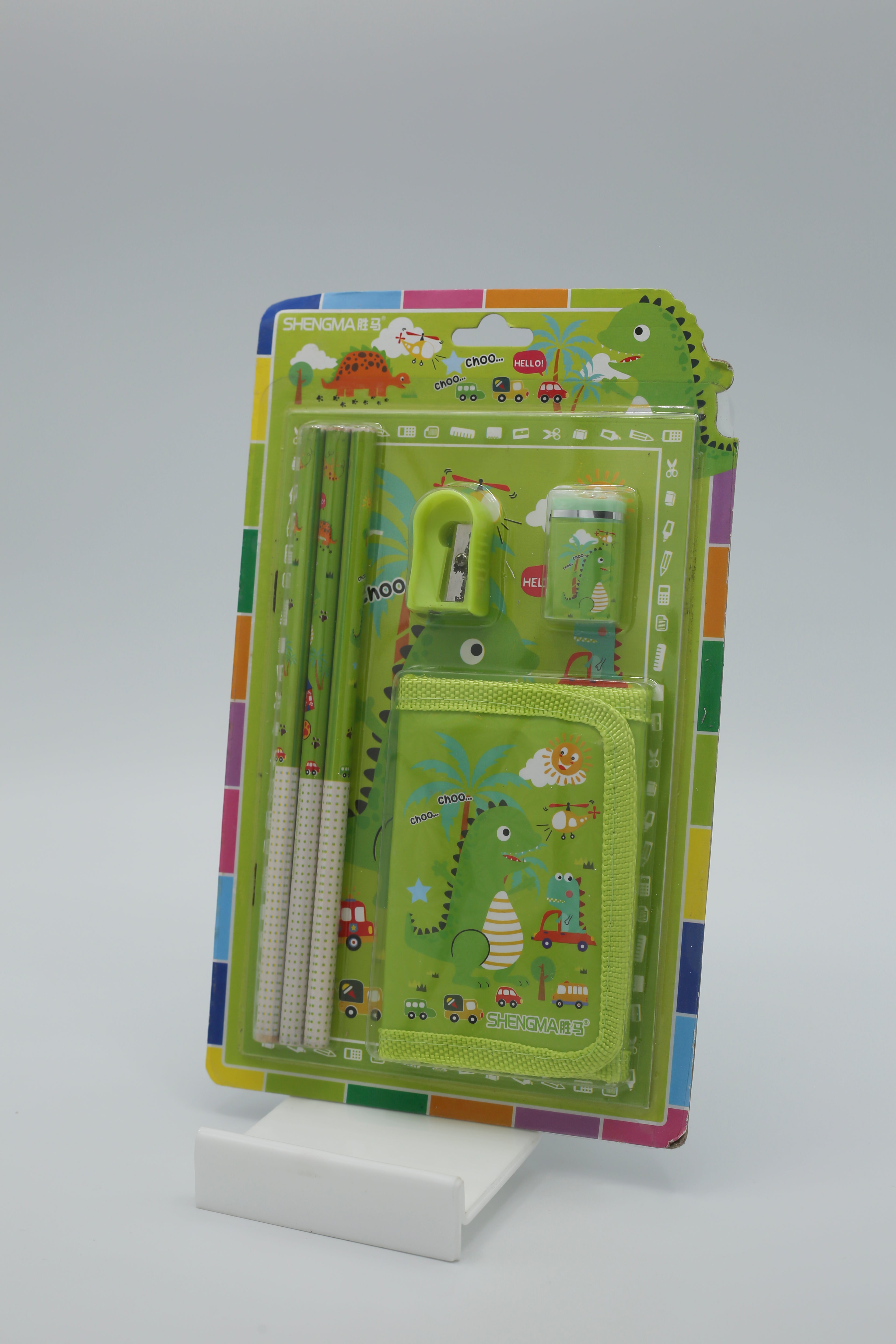 Kids Gift Set Contains Pencil Eraser Sharpener Wallet