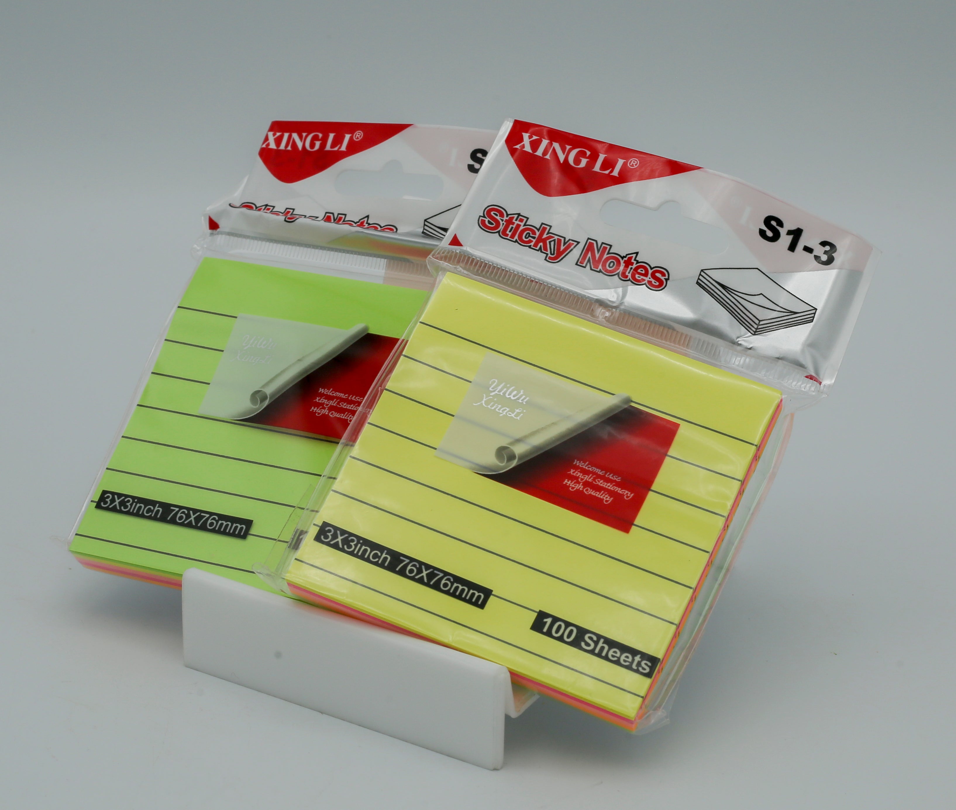 Sticky Notes Pad Multi Colour Line 3x3