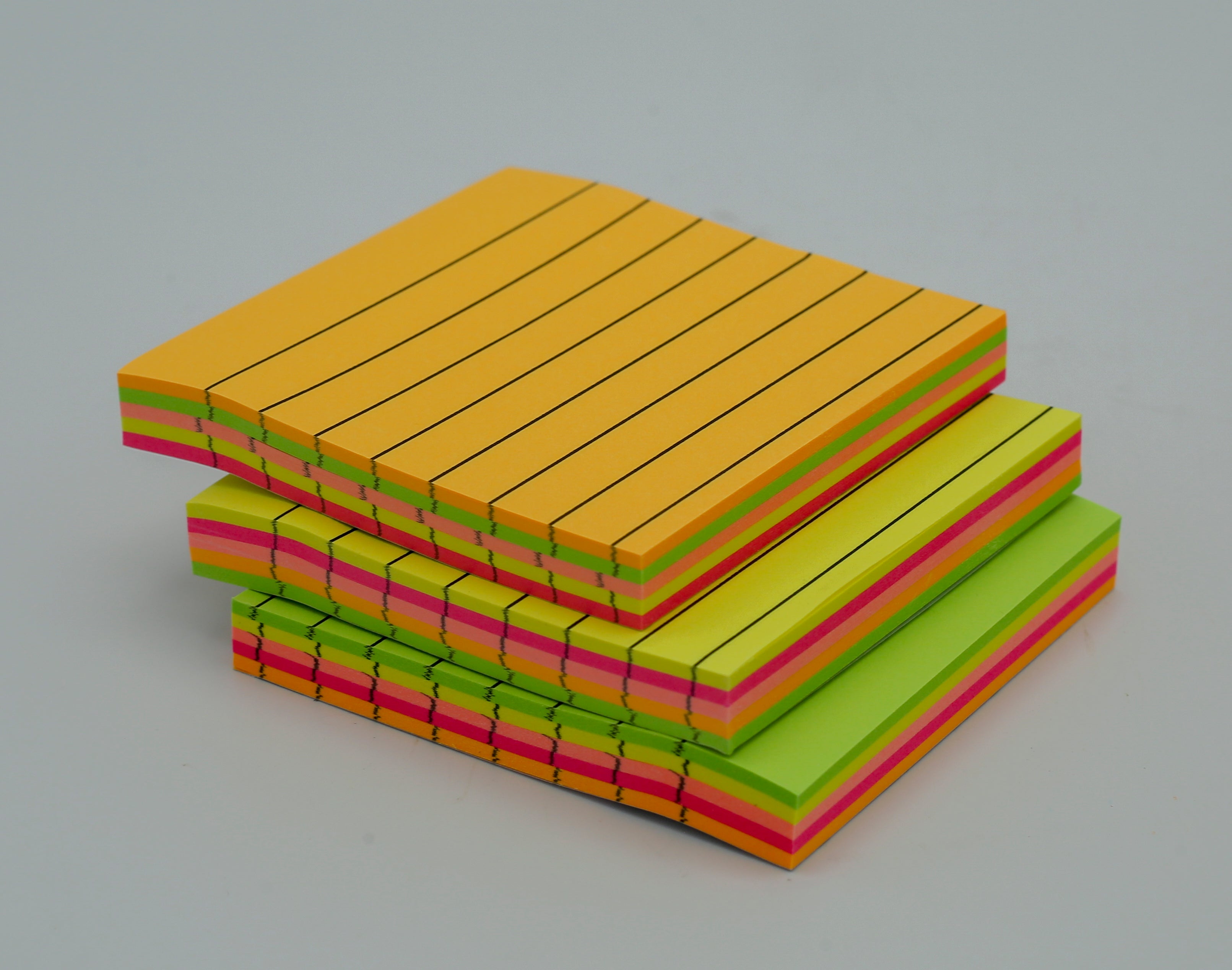 Sticky Notes Pad Multi Colour Line 3x3