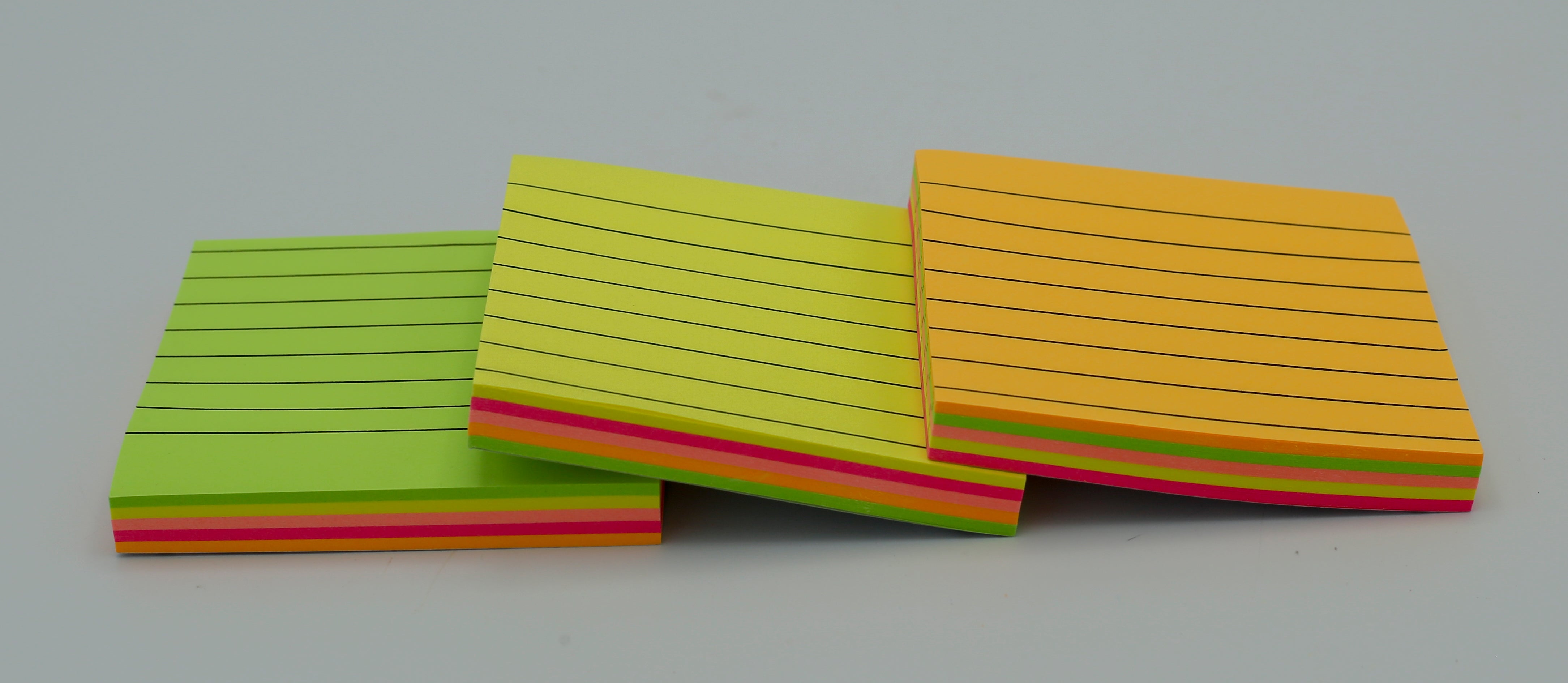 Sticky Notes Pad Multi Colour Line 3x3