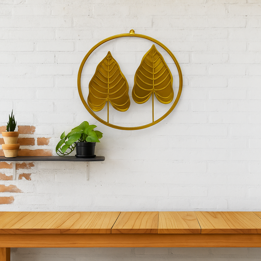 Golden Metalic Wall Art D-2