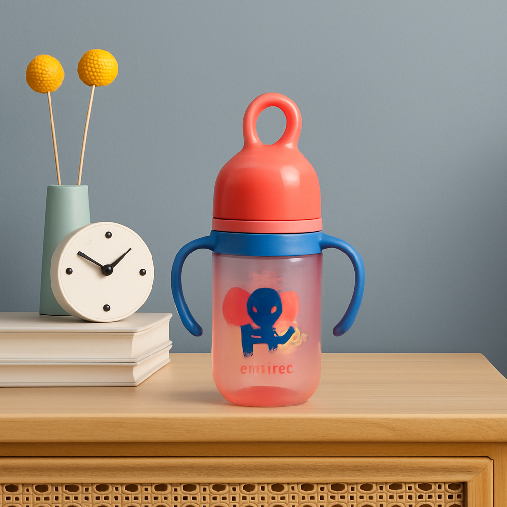 Minitree Wide Neck Feeding Bottle With Handle 300 ml 6 month+ BF-1