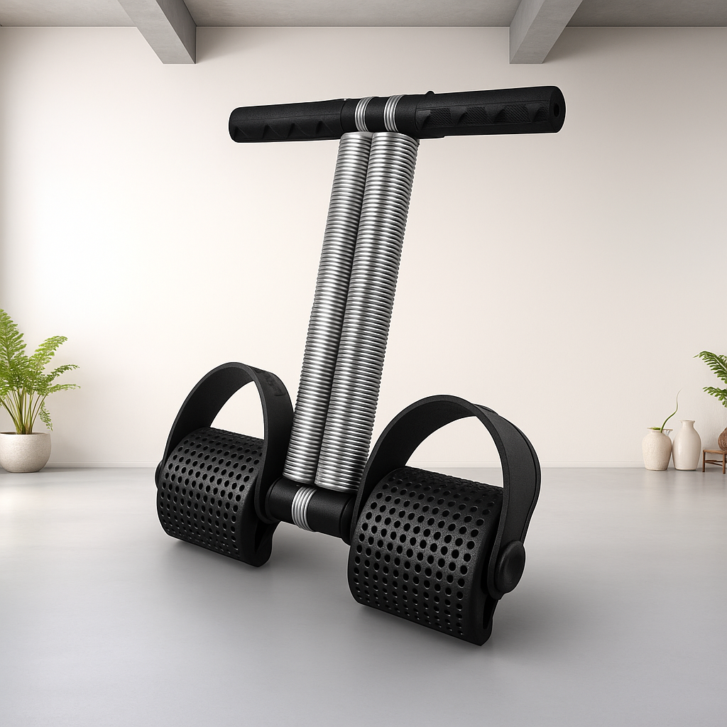 Tummy Trimmer Sports Equipment Elastic Sit Up Pull Rope Spring Tension Foot Pedal