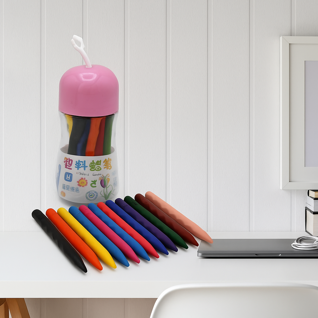 Sk Plastic Crayons (12 Color) 12-C-F