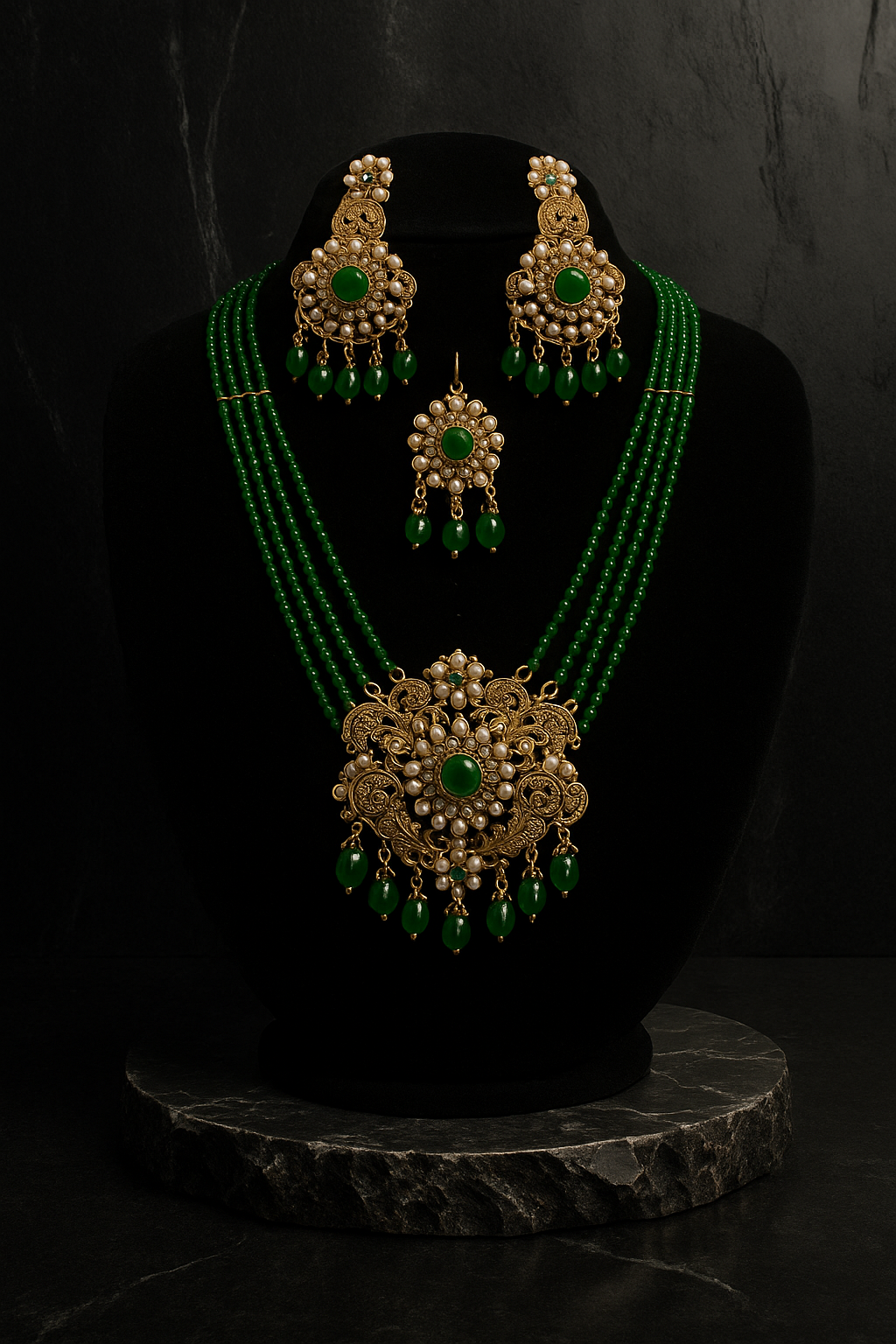 Complete Bridal Necklace Set JS-15