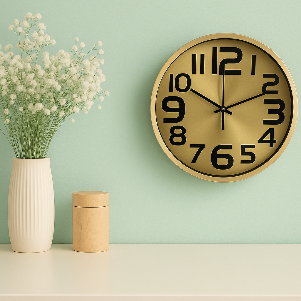 Wall Clock Metal 50121-3