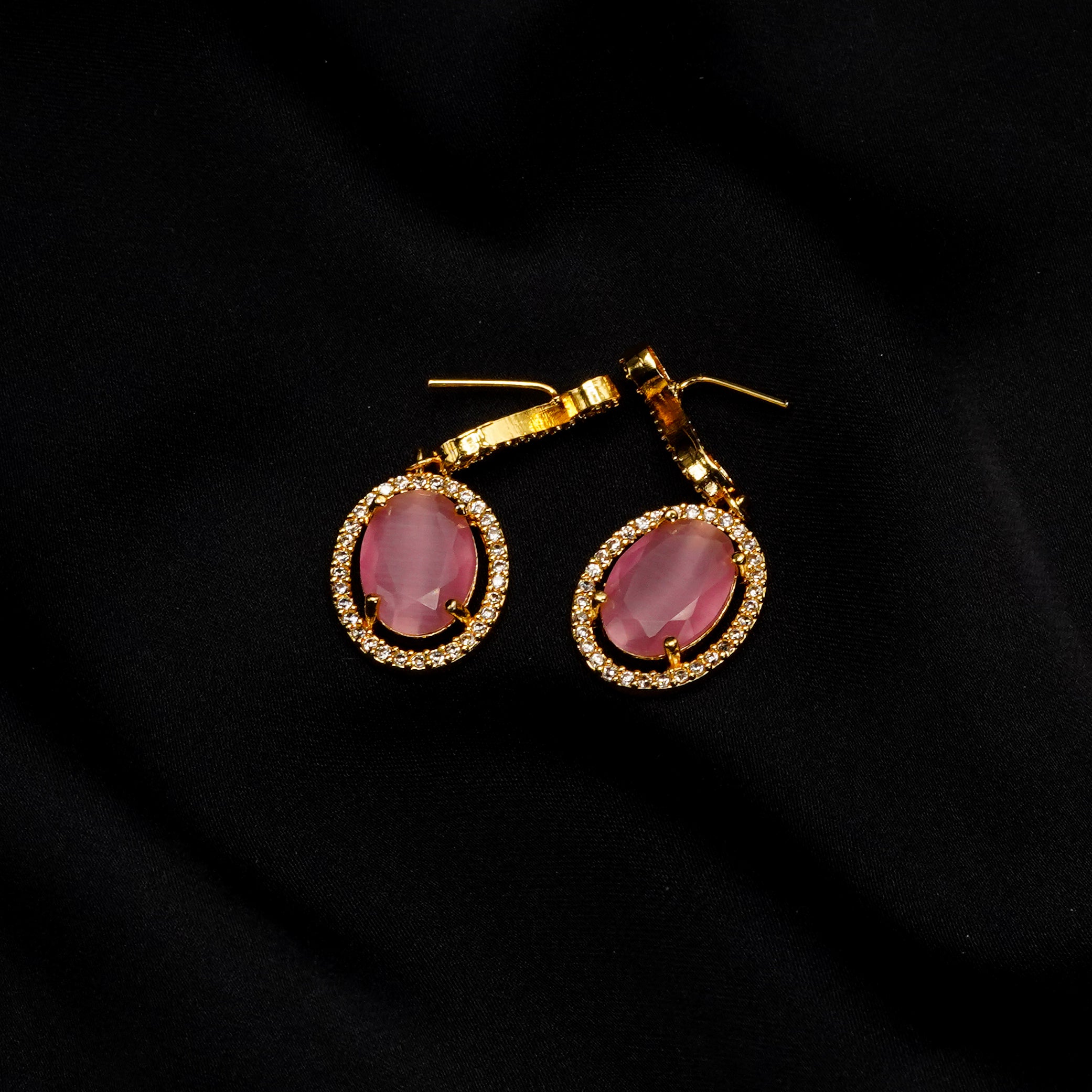 Stone Pendant with Earrings Set LS-15