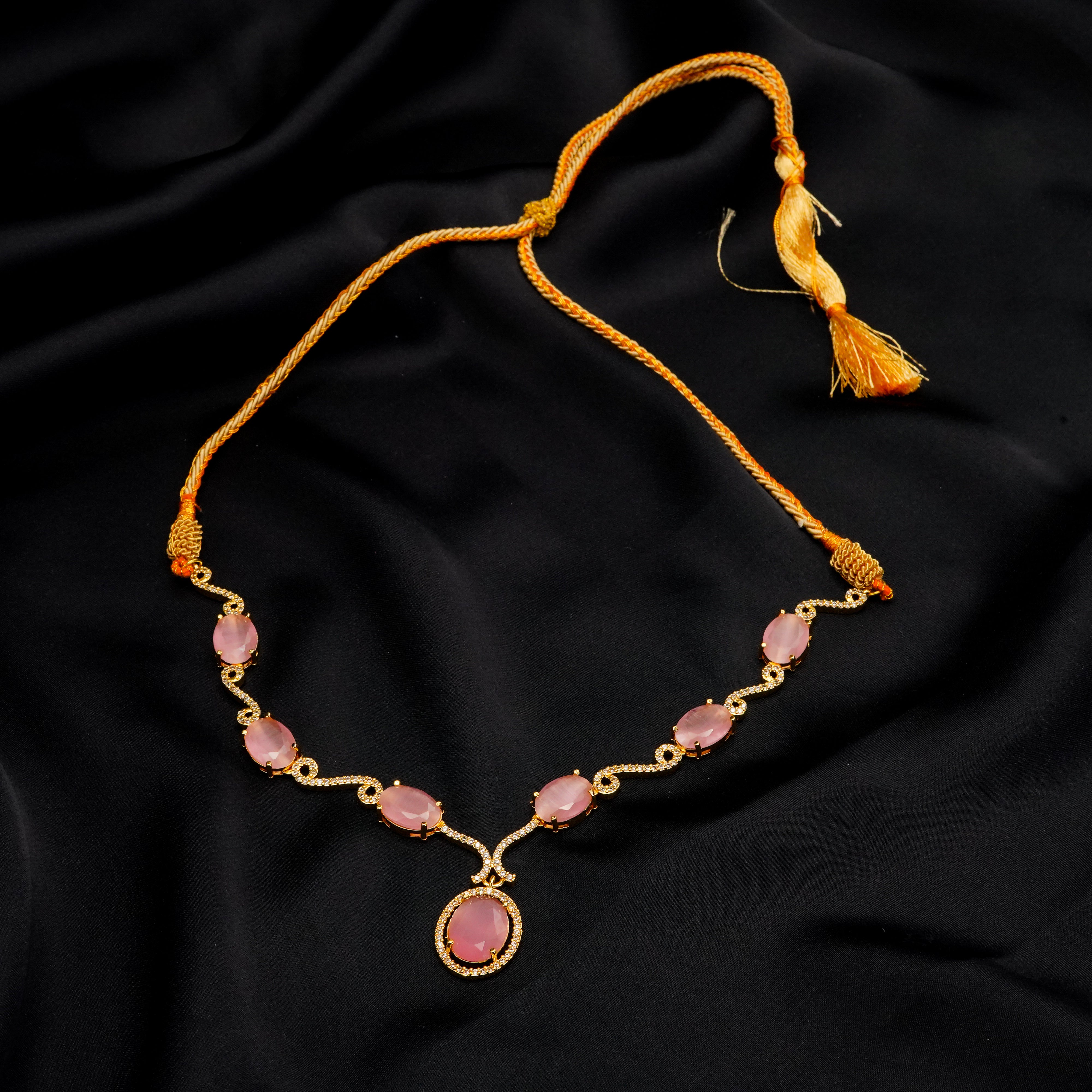 Stone Pendant with Earrings Set LS-15