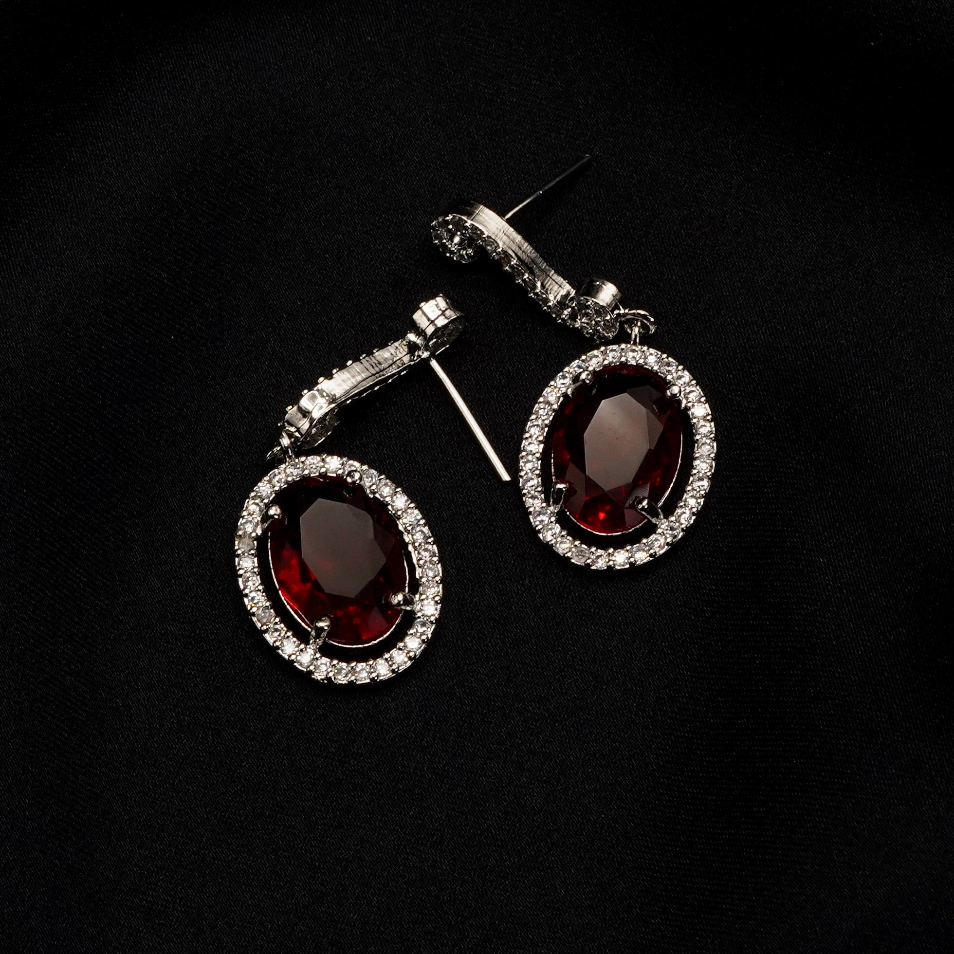 Stone Pendant with Earrings Set LS-15