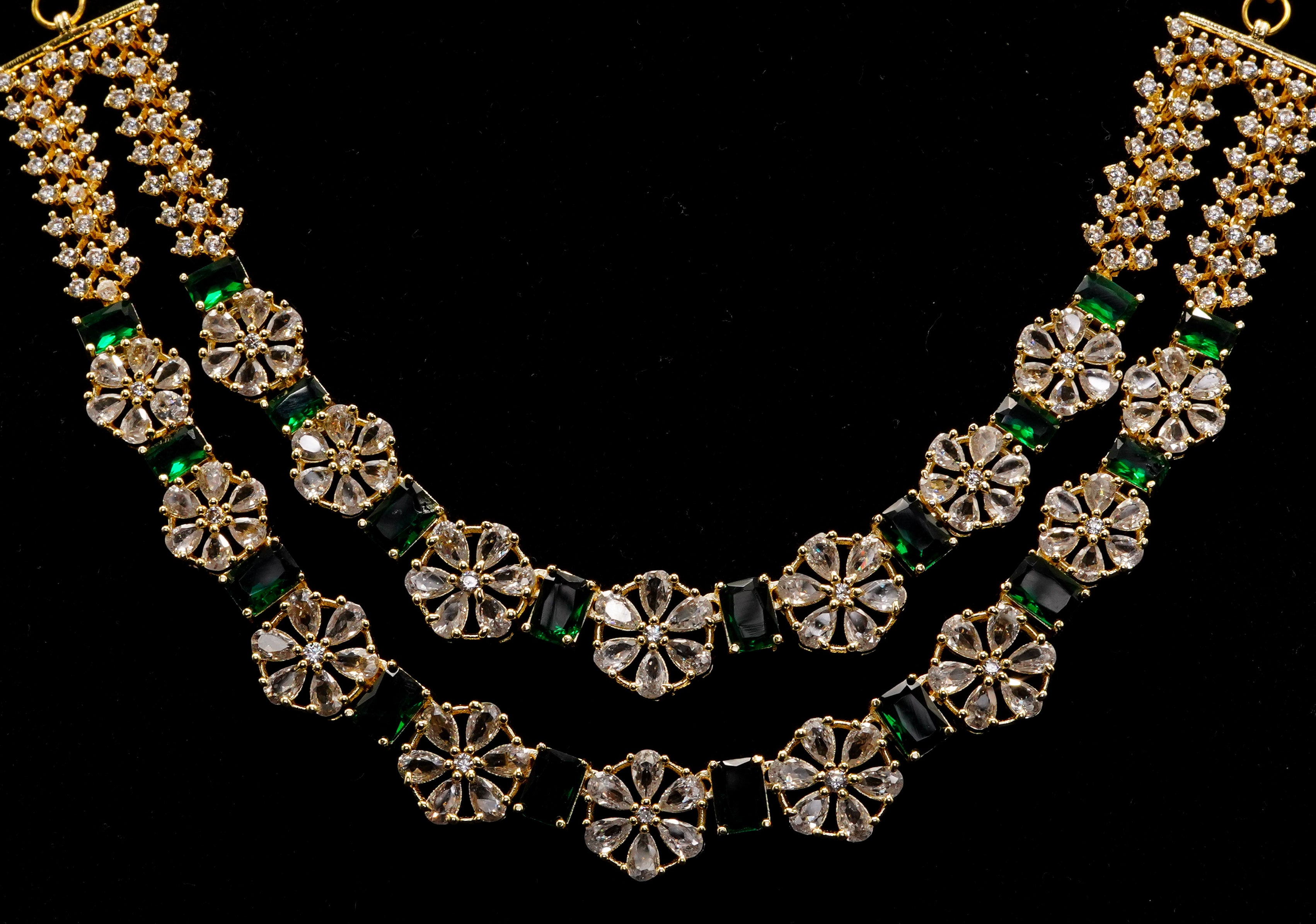 Stone Pendant with Earrings Set LS-16