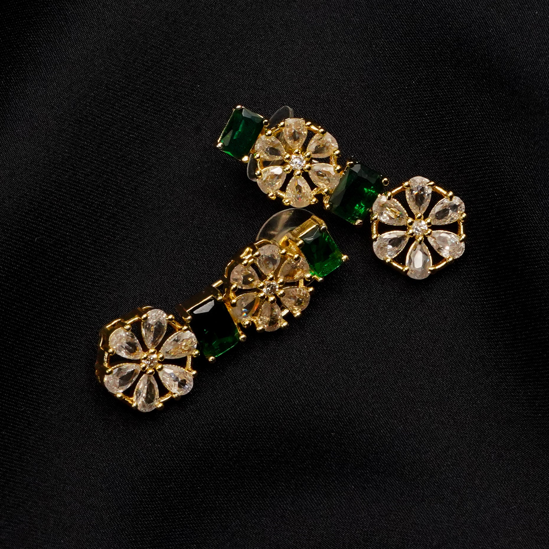 Stone Pendant with Earrings Set LS-16