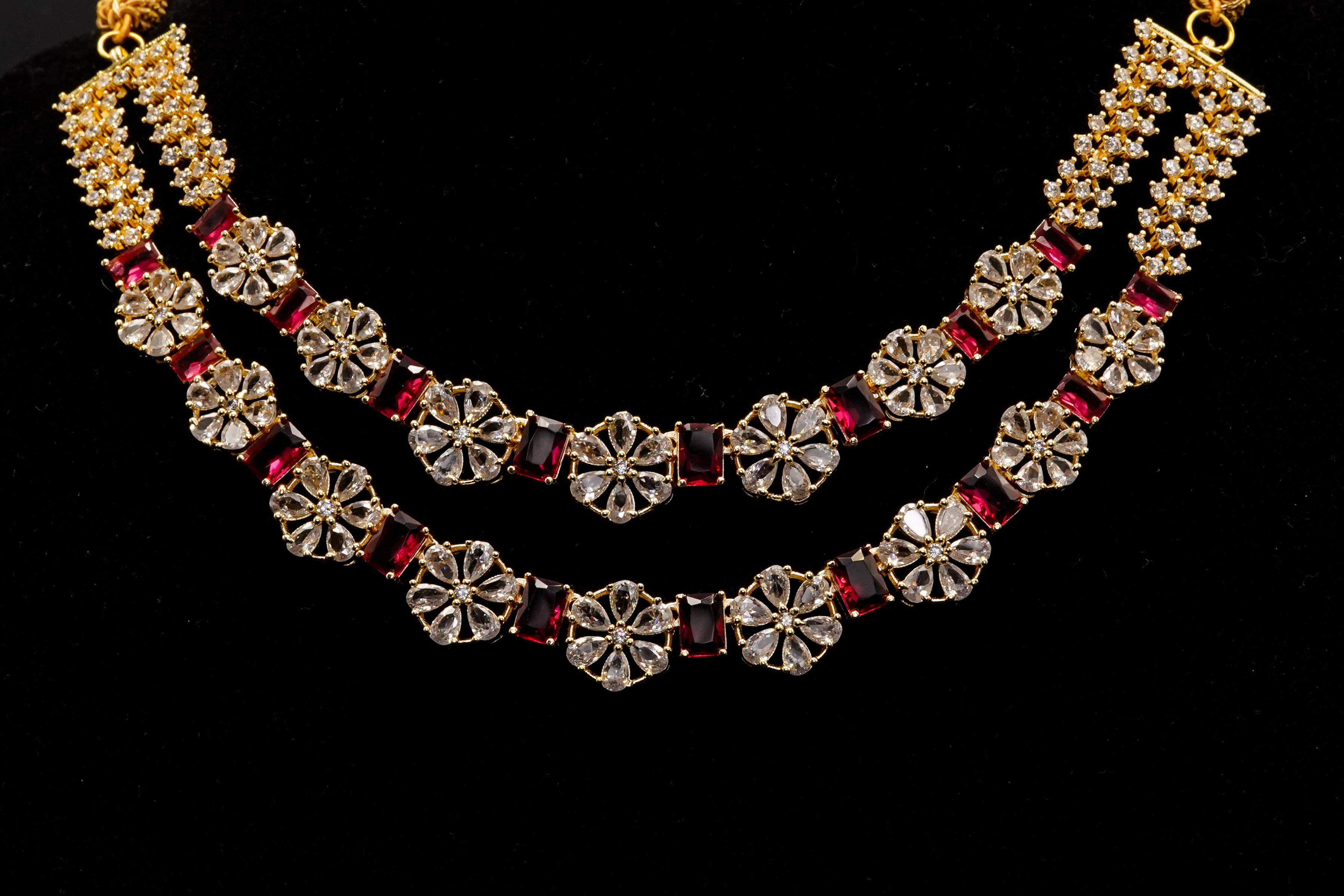 Stone Pendant with Earrings Set LS-16