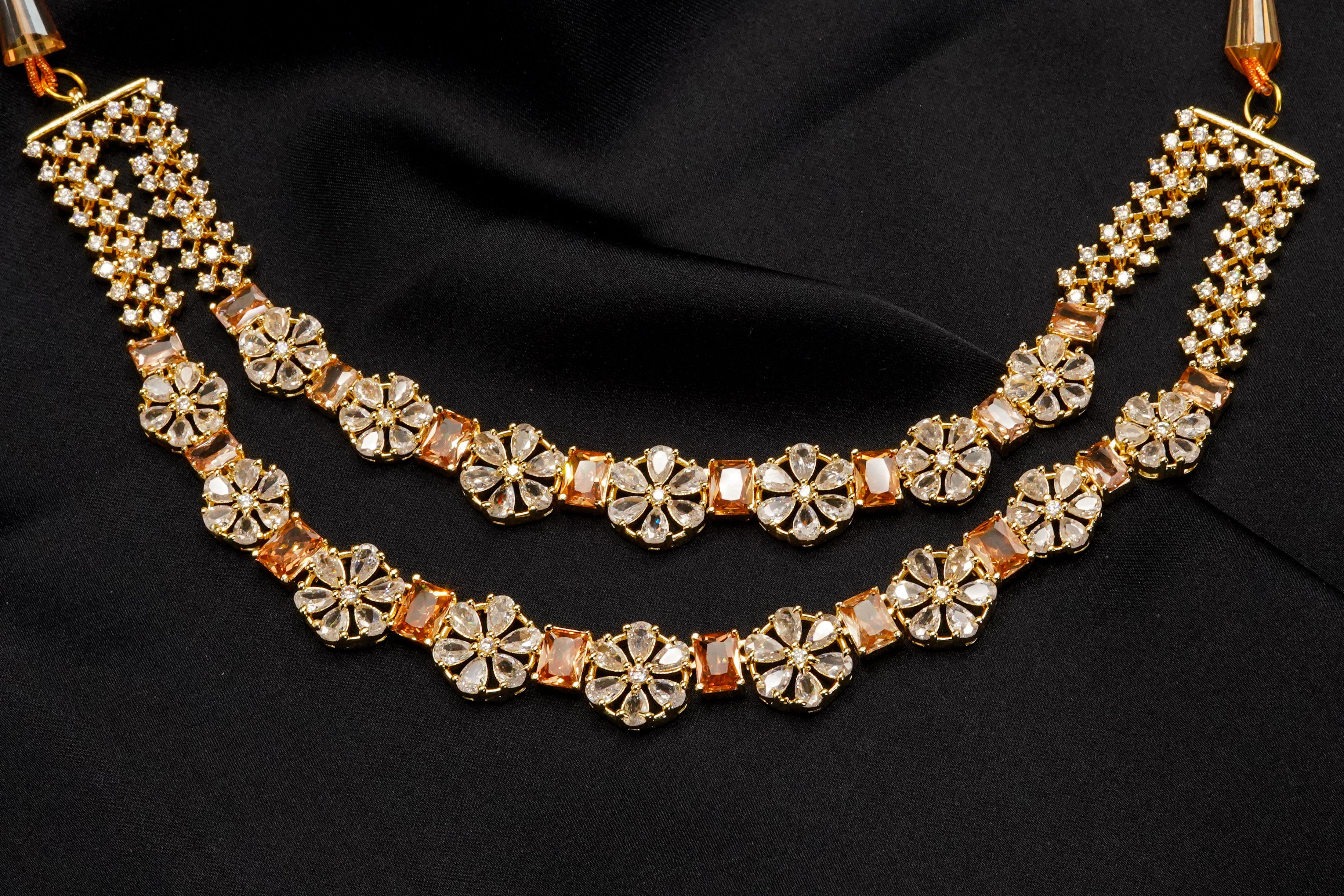 Stone Pendant with Earrings Set LS-16