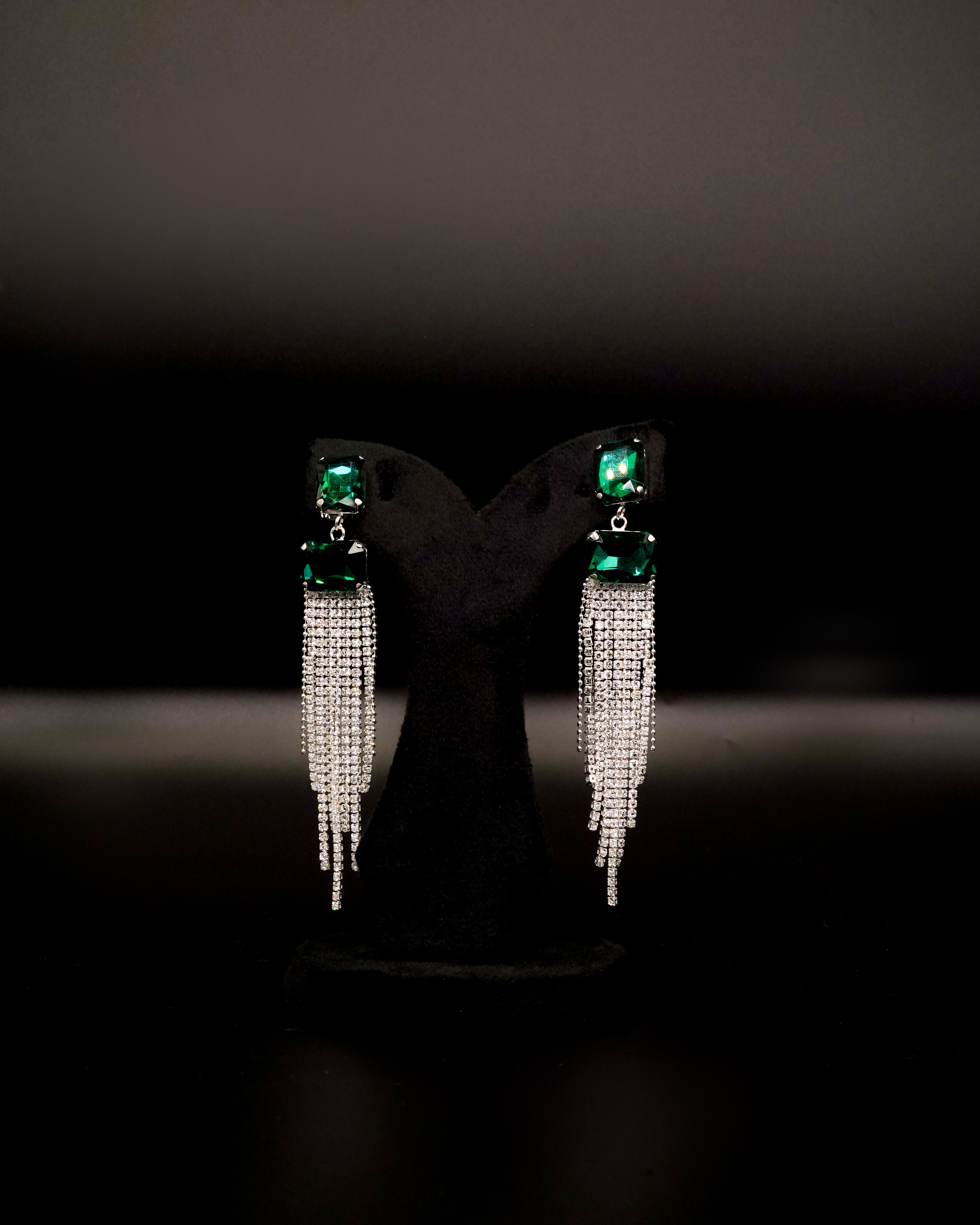 Silver Drop Earrings E-3