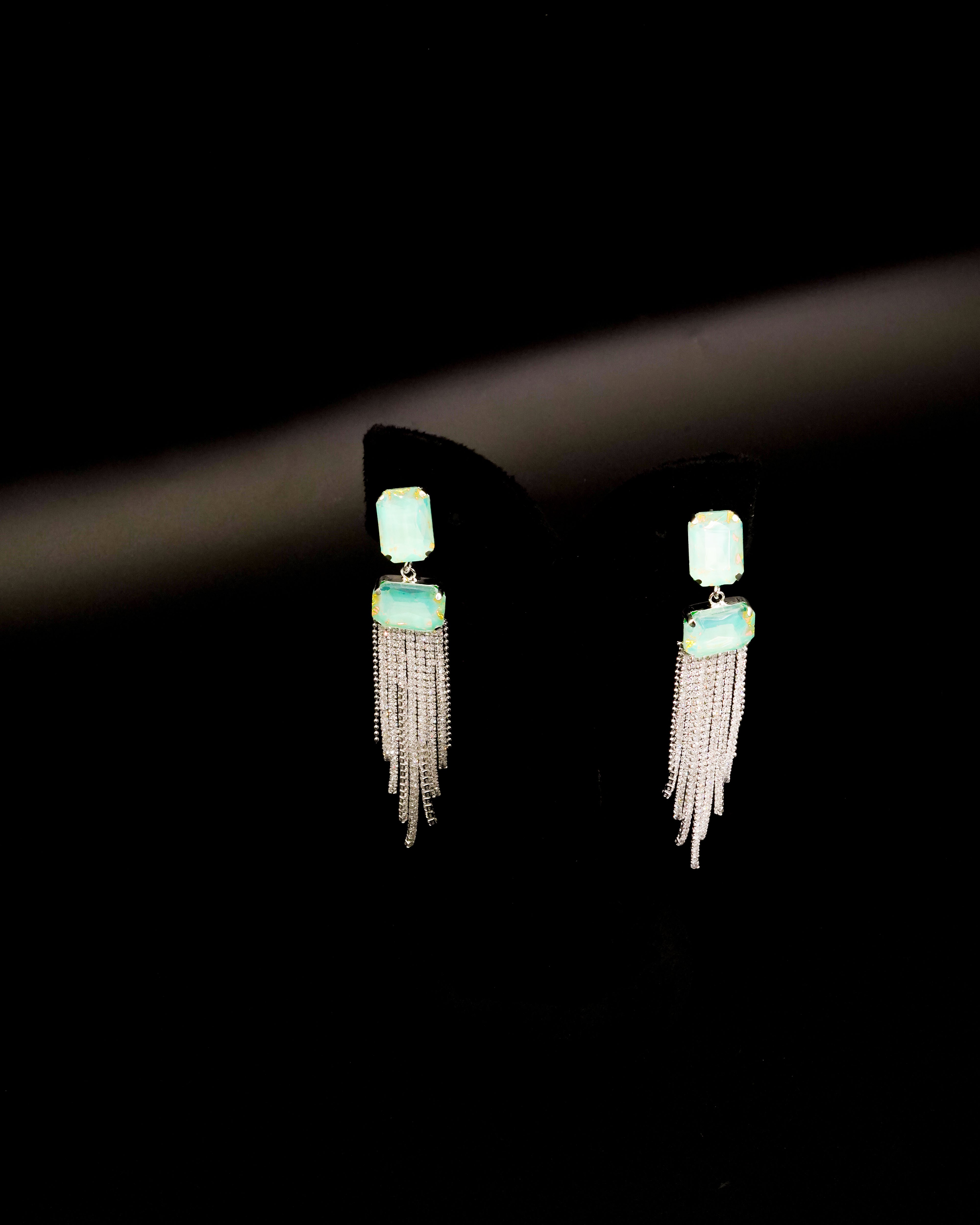 Silver Drop Earrings E-3