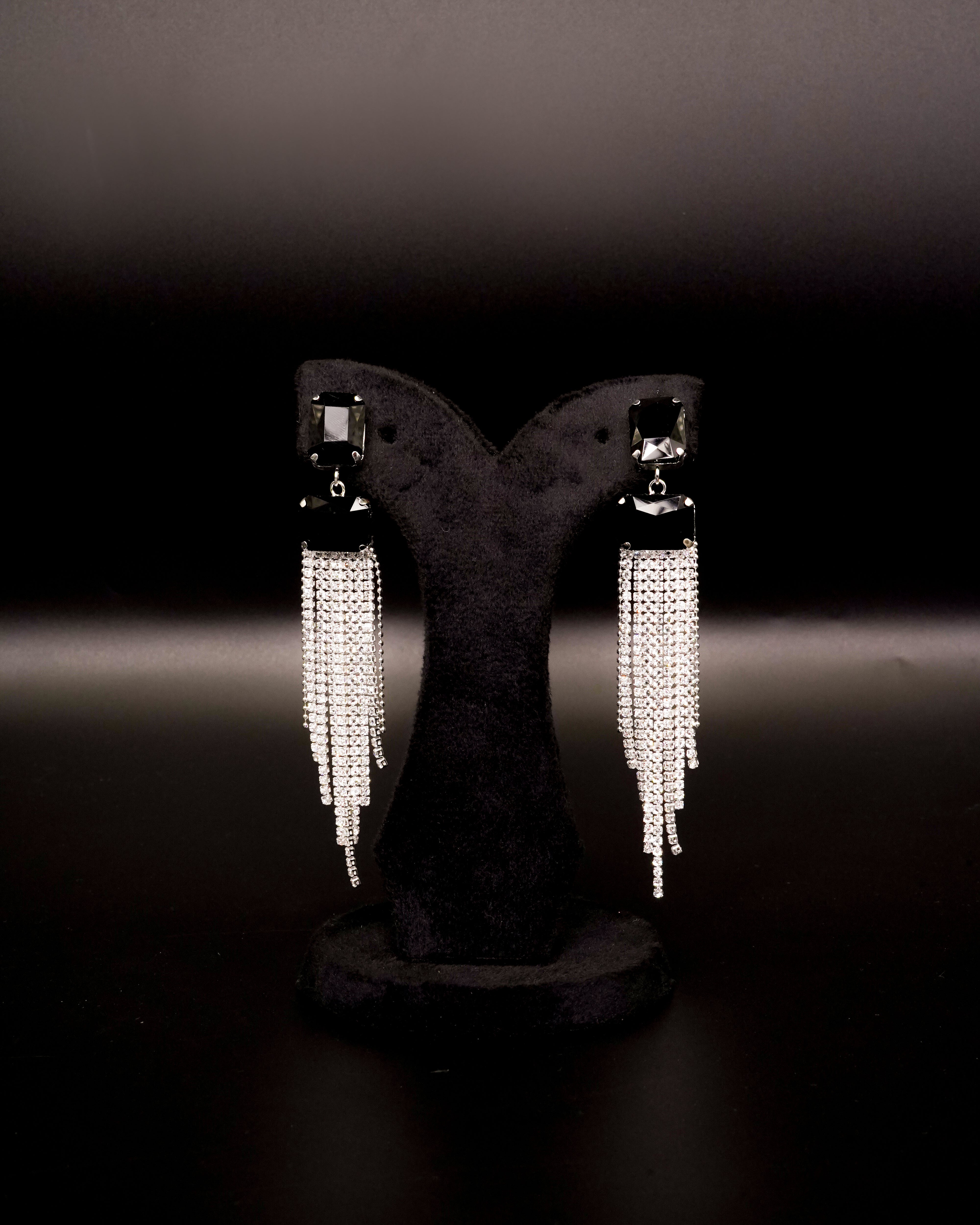 Silver Drop Earrings E-3