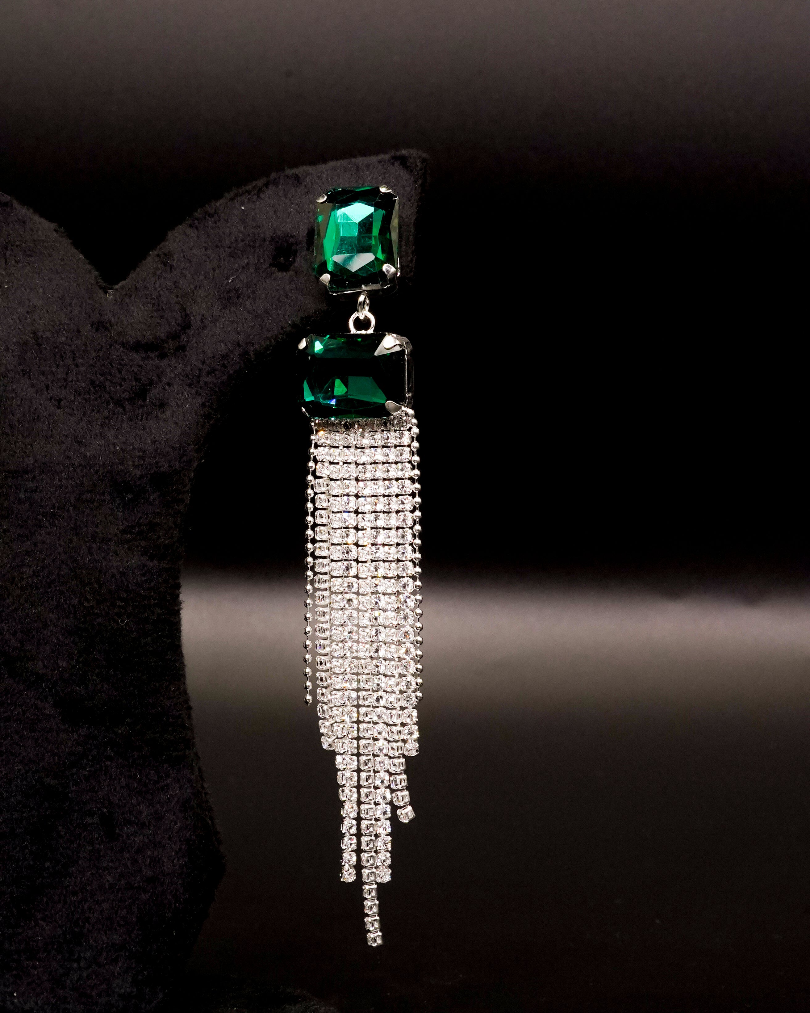 Silver Drop Earrings E-3