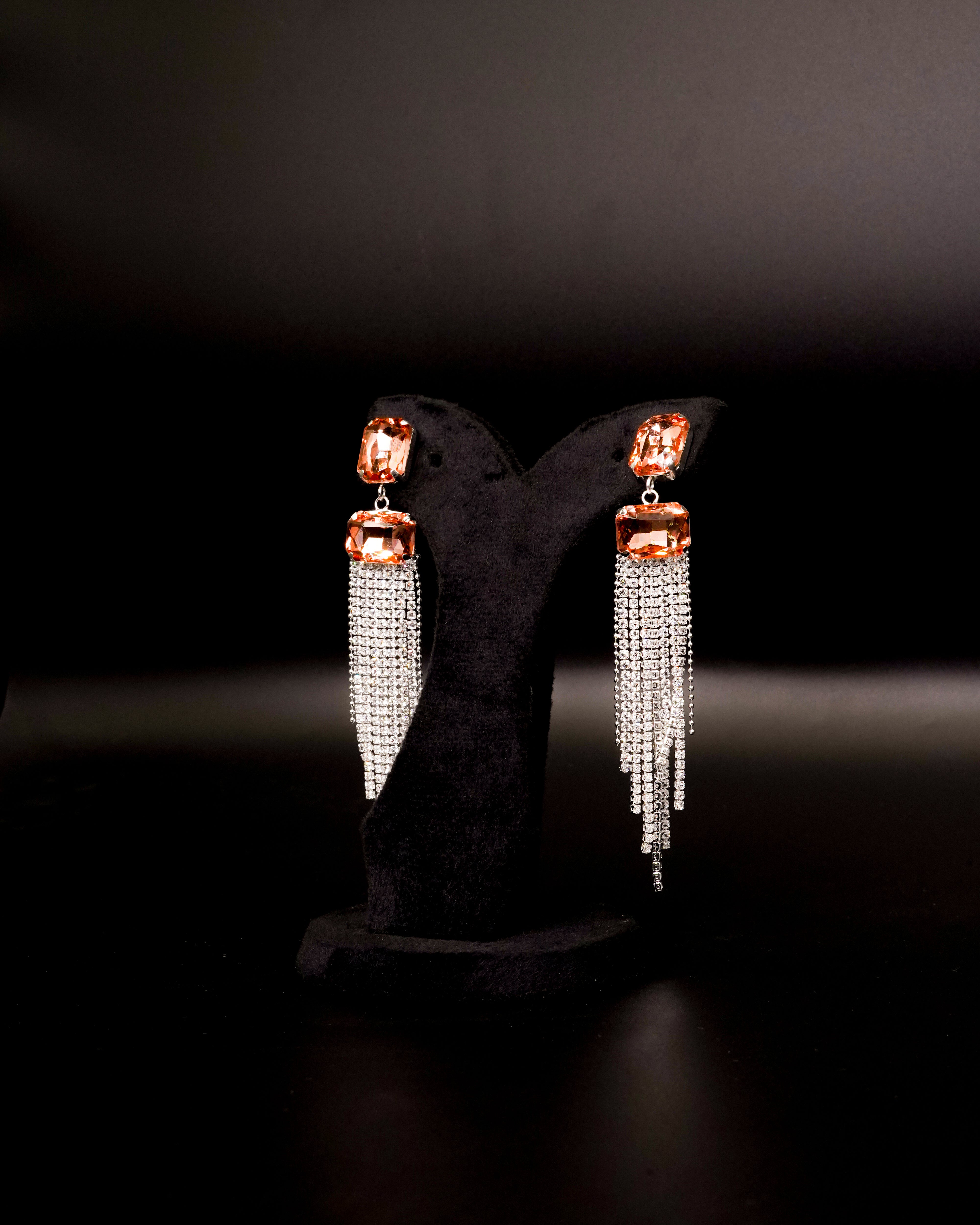 Silver Drop Earrings E-3