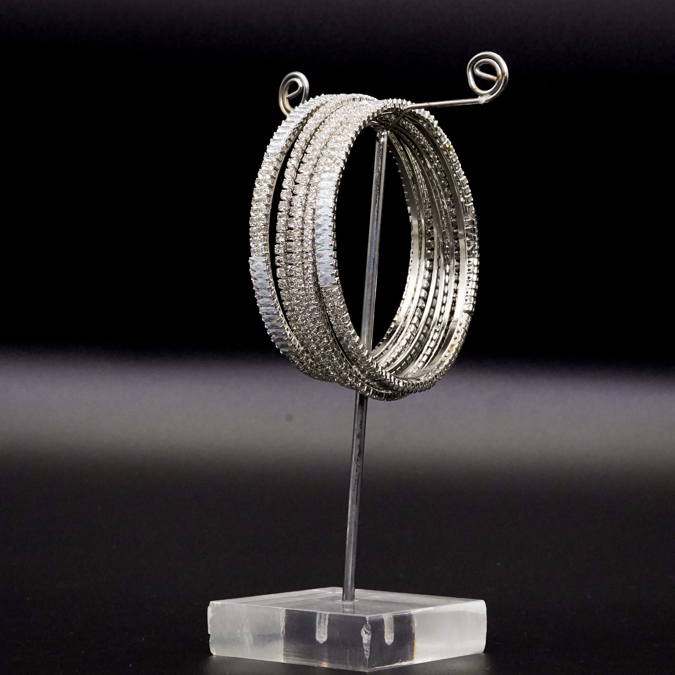Diamond Cut Bangles 6 Pcs GD-04
