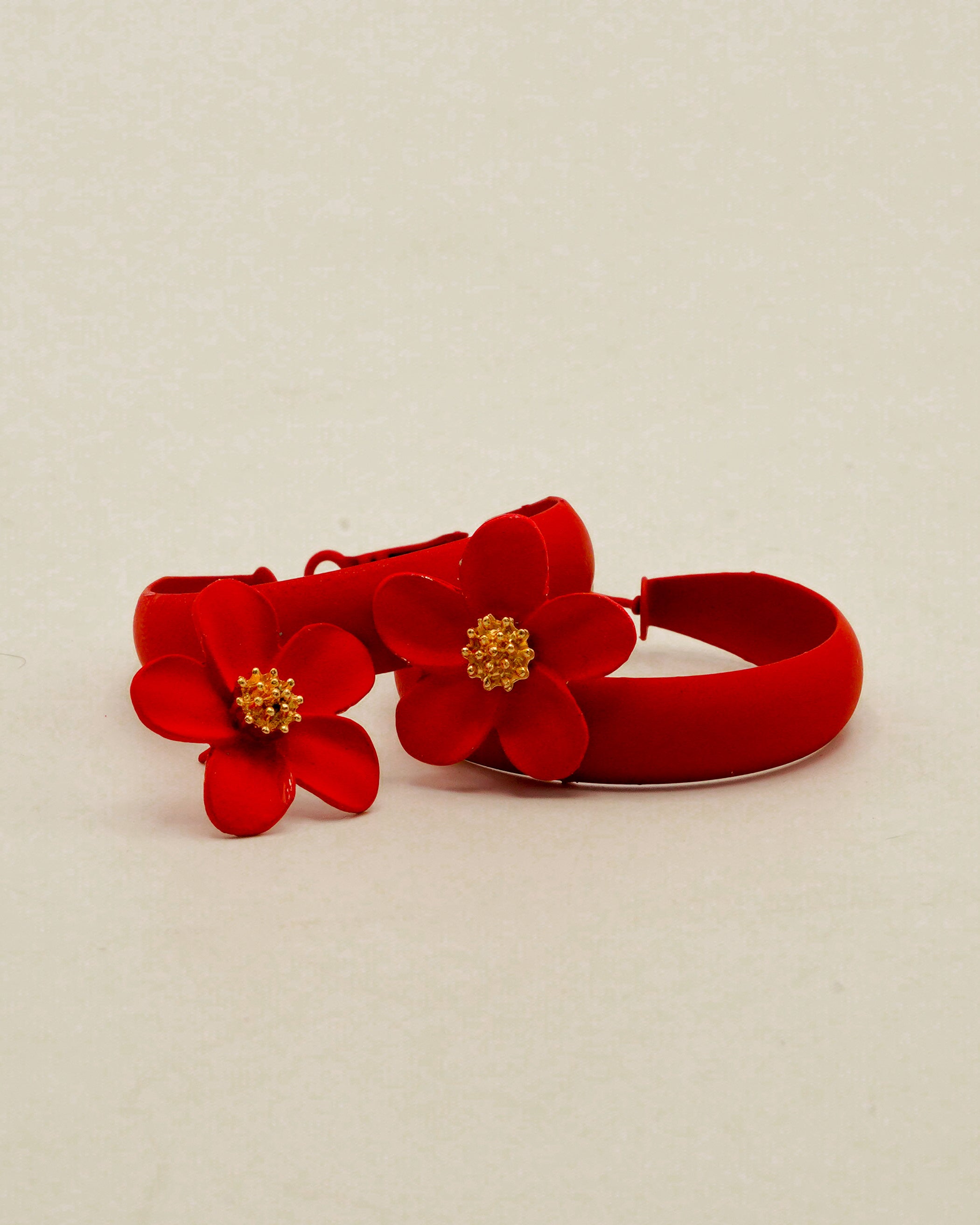 Flower Tops With Hoop Earrings E-25