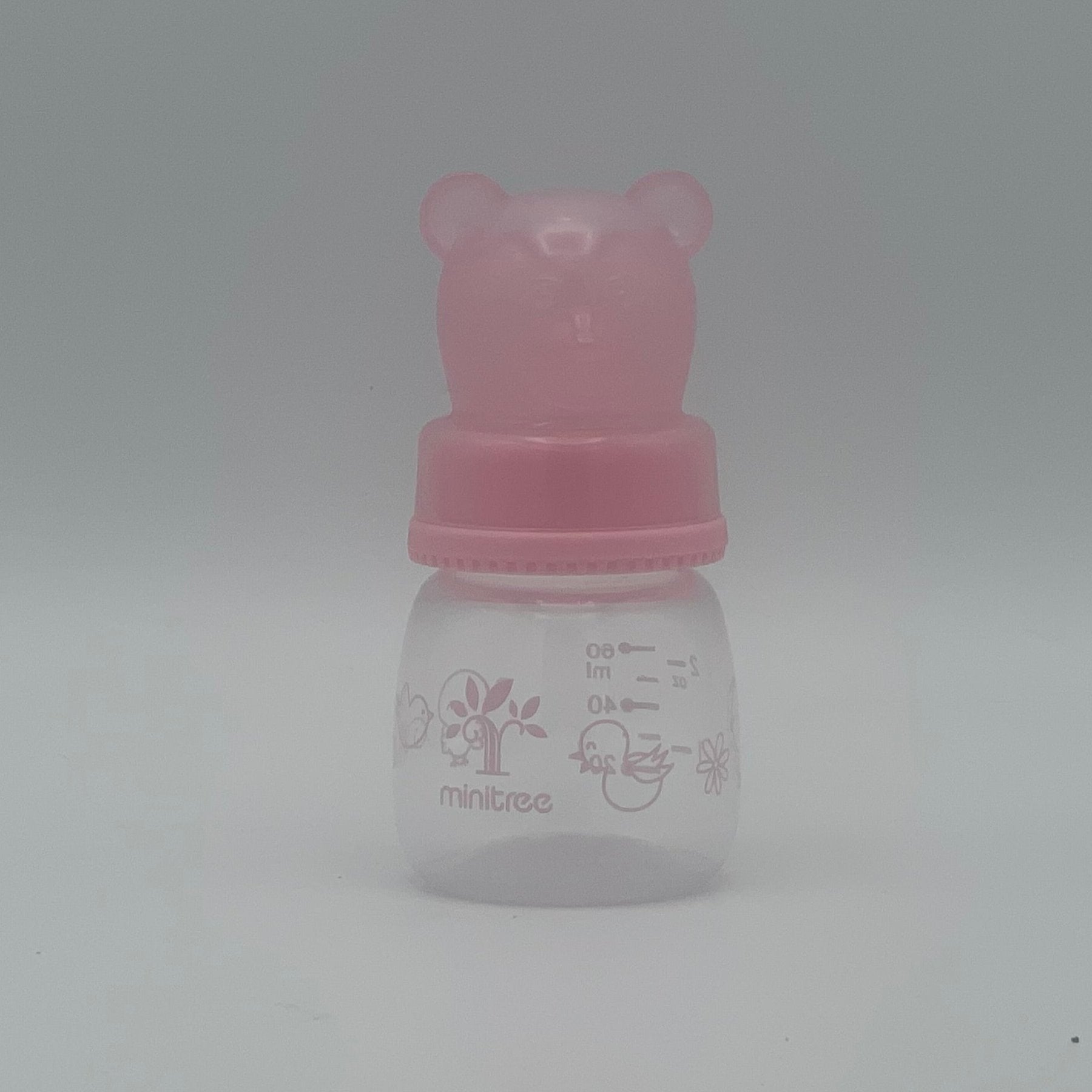 Minitree Regular Neck Feeding Bottle Real Natural Sense Nursing Nipple 60 ml 0 months+ BF-11