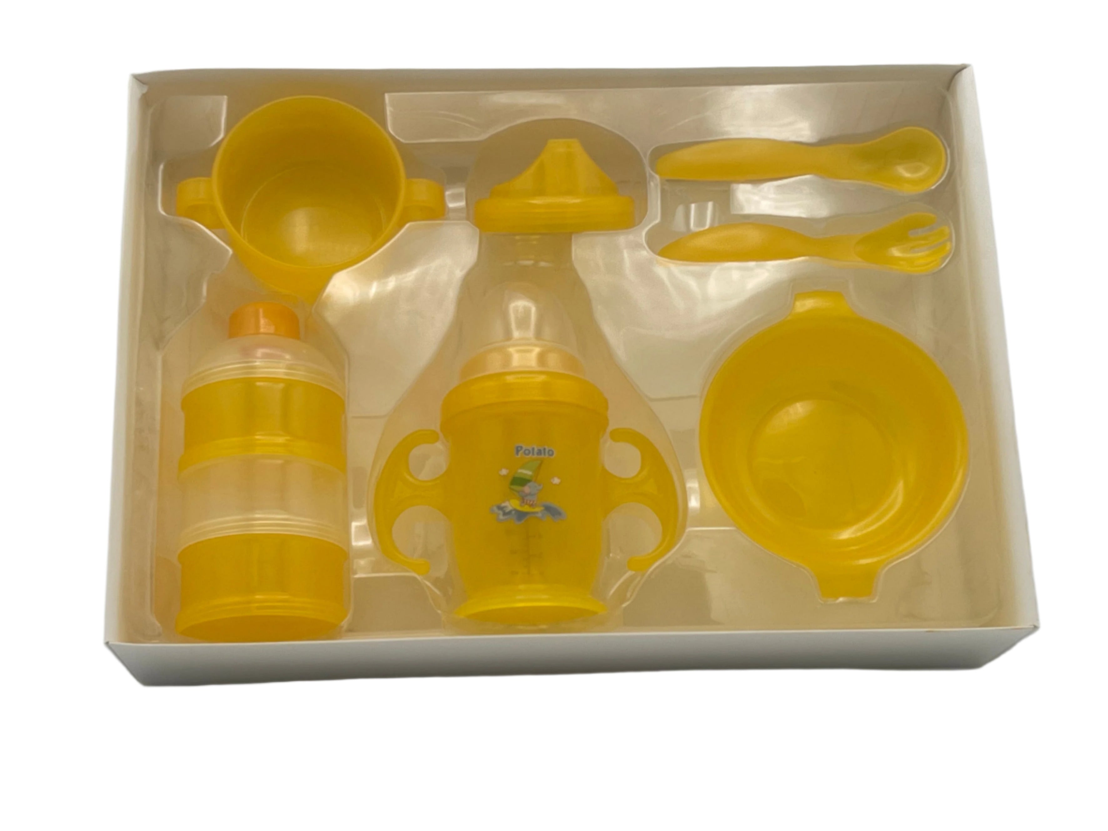 POTATO Baby Drinking Equipment And Training Tableware Set 7 Pcs