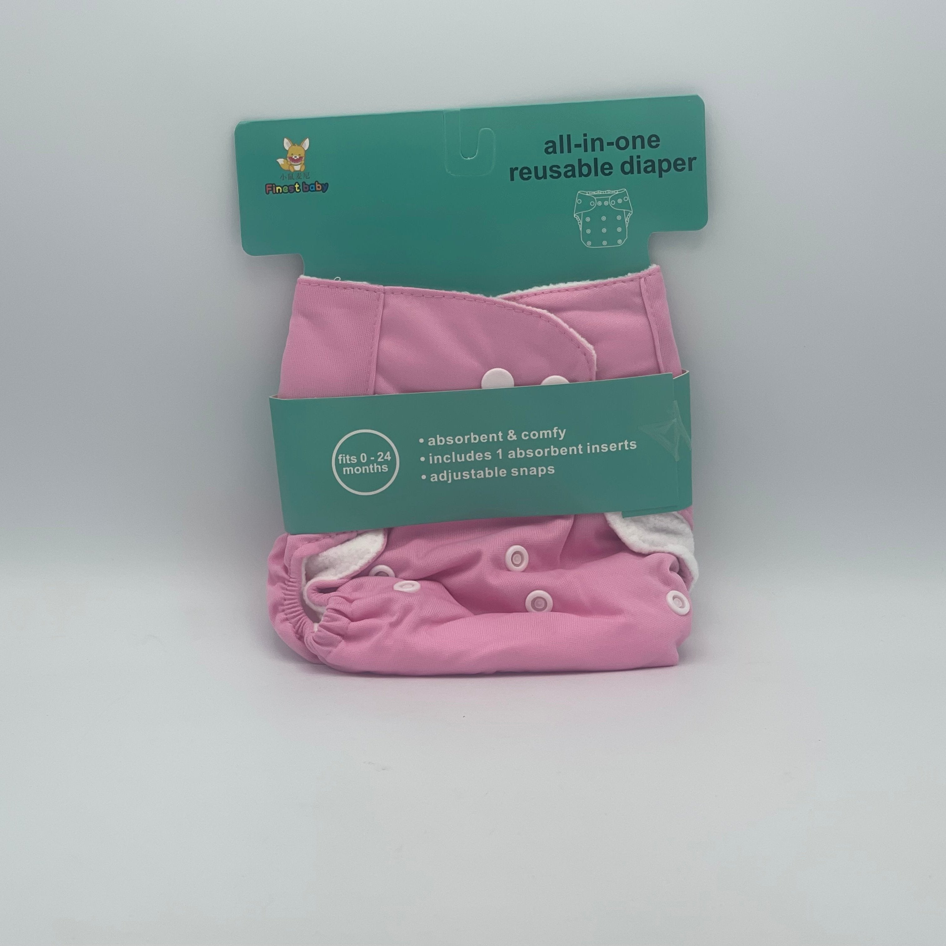 All in one Reusable Diaper 0 Month to 24 Months