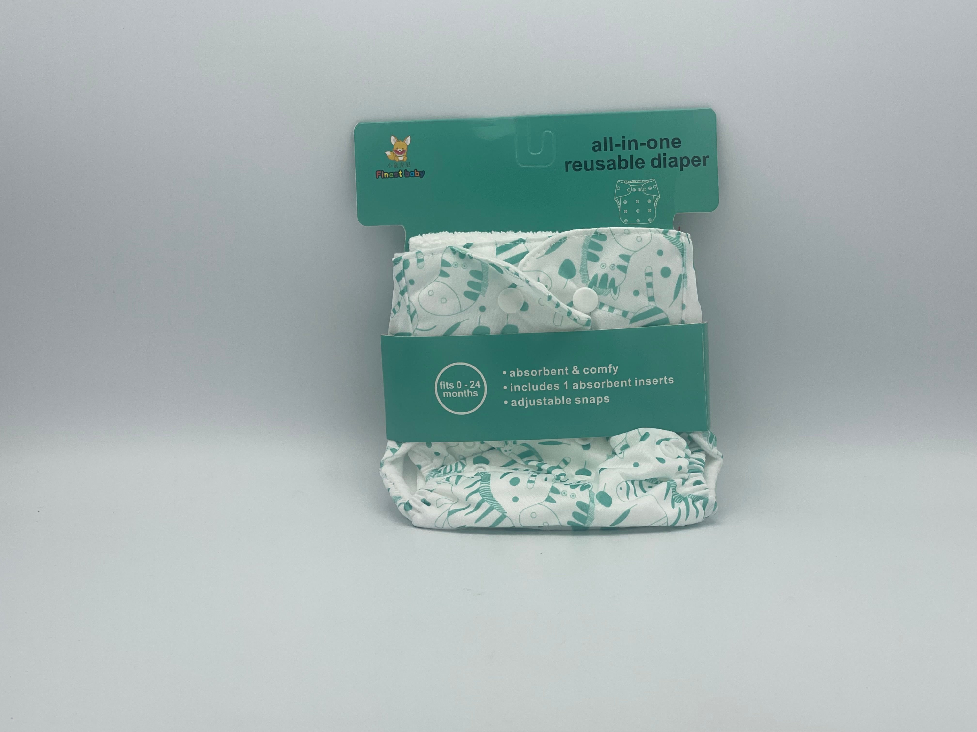 All in one Reusable Diaper 0 Month to 24 Months