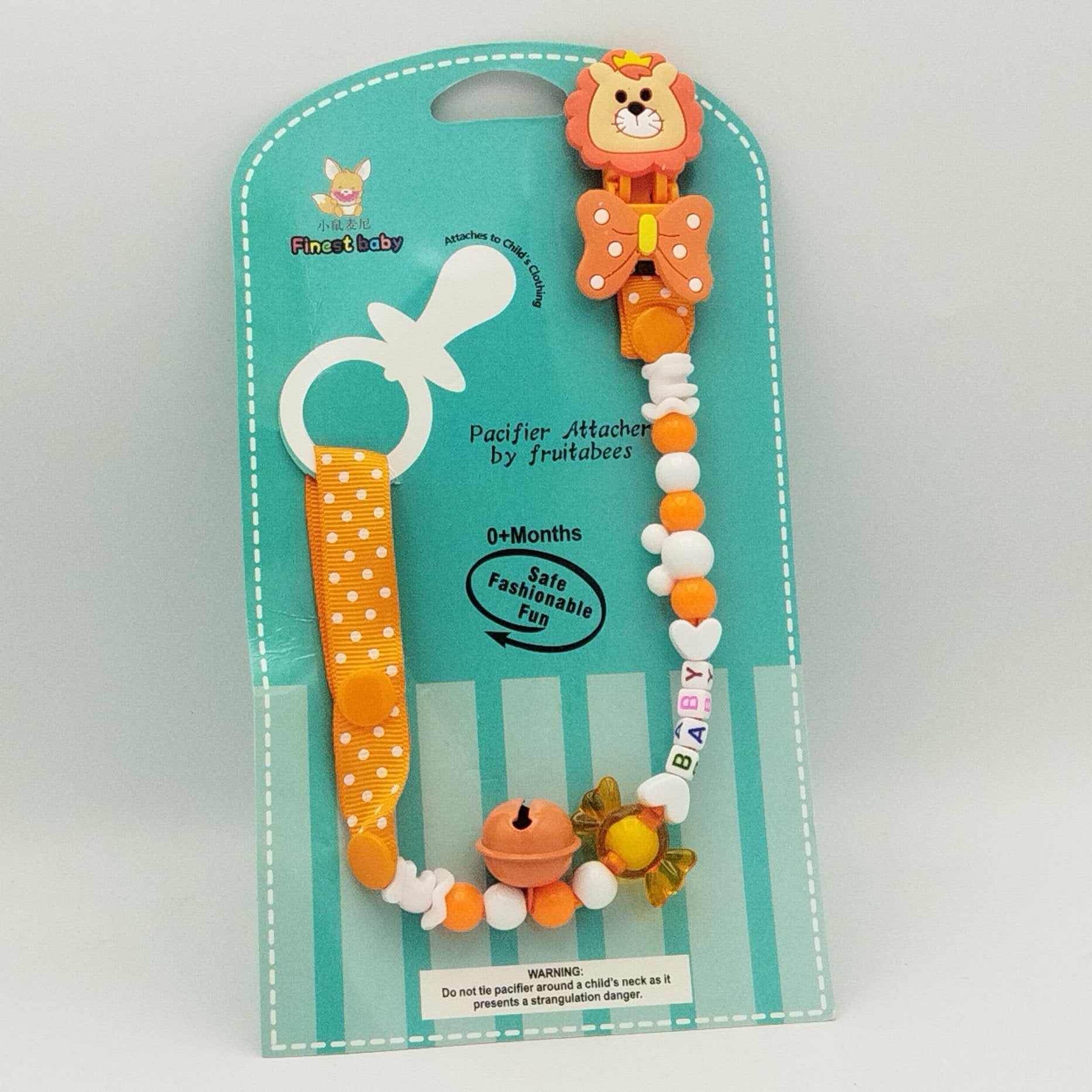 Baby Pacifier Cute Chain Holder With Clip