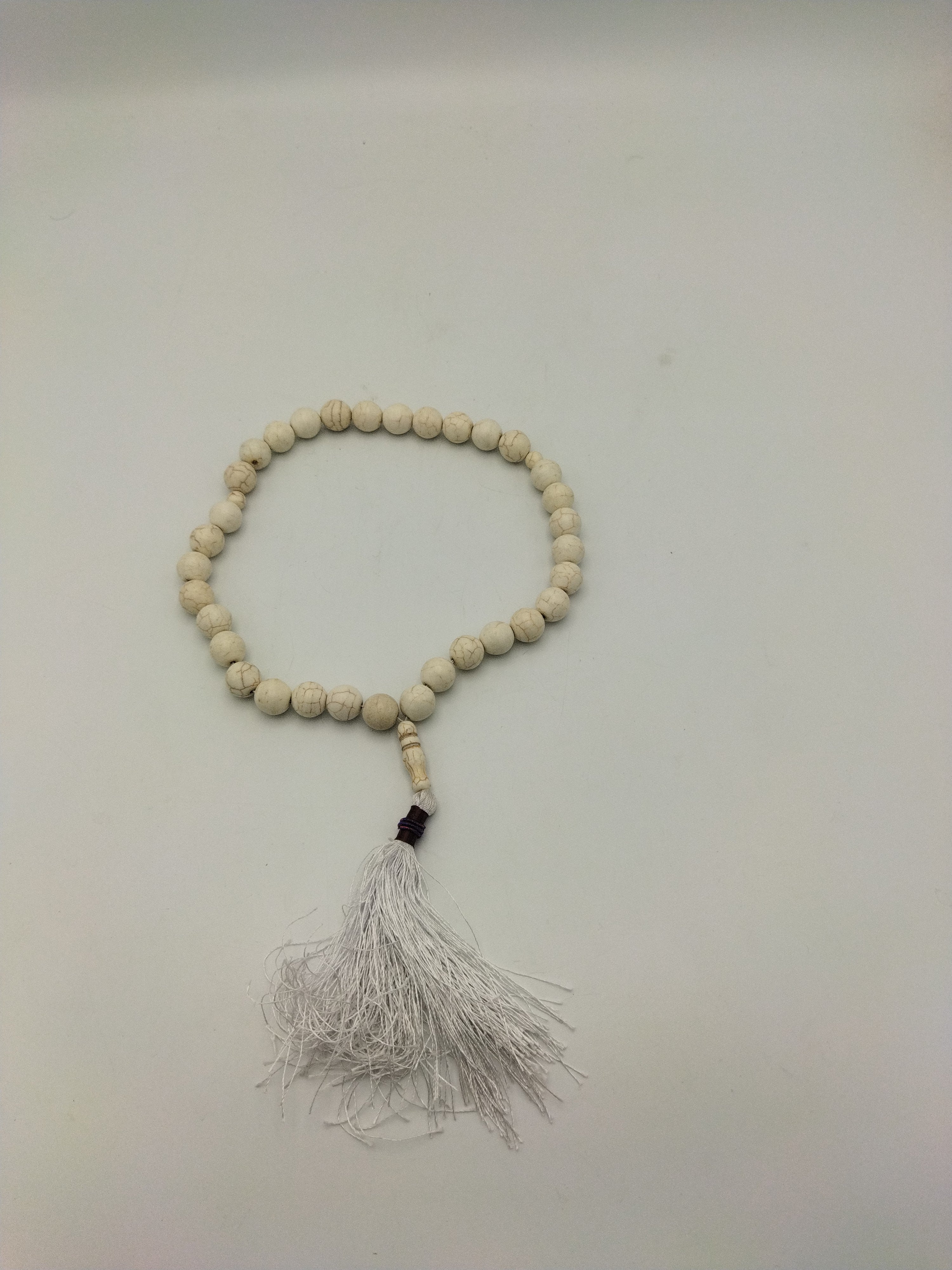 White Firoza Stone Tasbih 33 Beads 16 mm