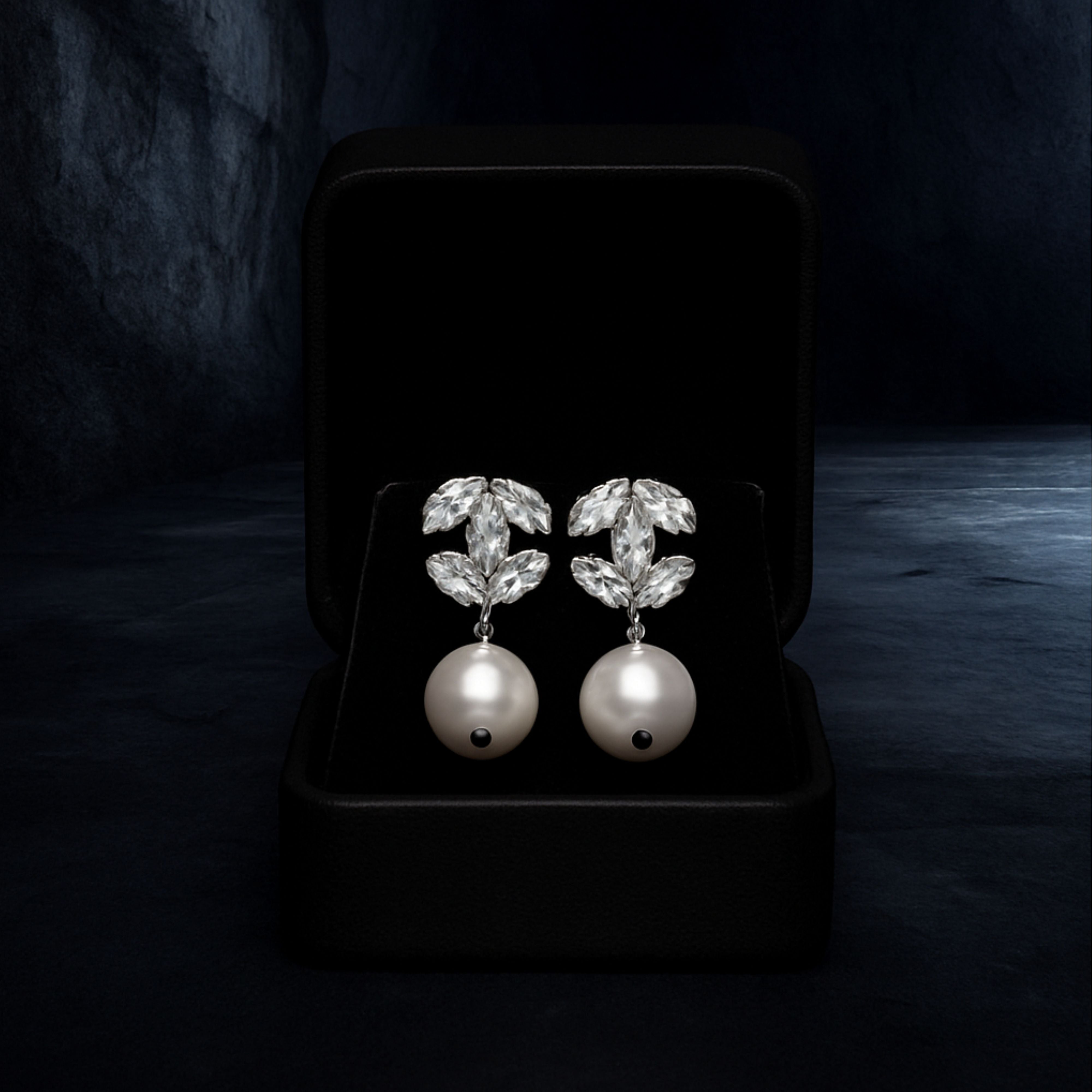 Chanel Pearl Drop Earrings E-15
