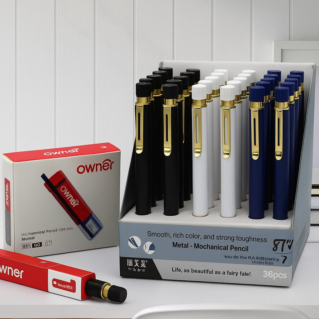 Mechanical Pencil 0.7mm M-8771 with free lead box