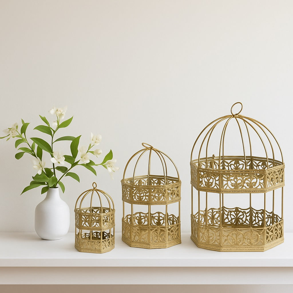 Premium Diamond Metal Cage 3 Pcs Set D-2