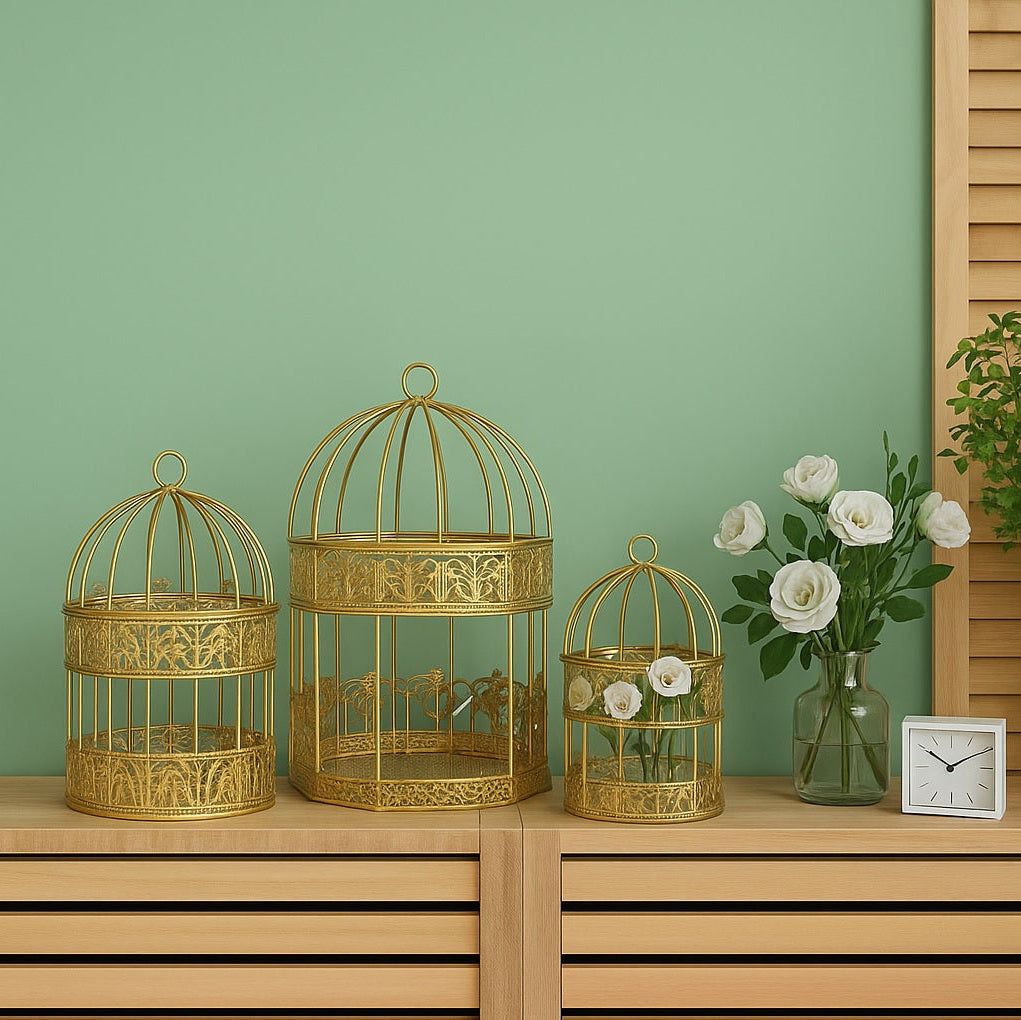 Premium Diamond Metal Cage 3 Pcs Set D-2